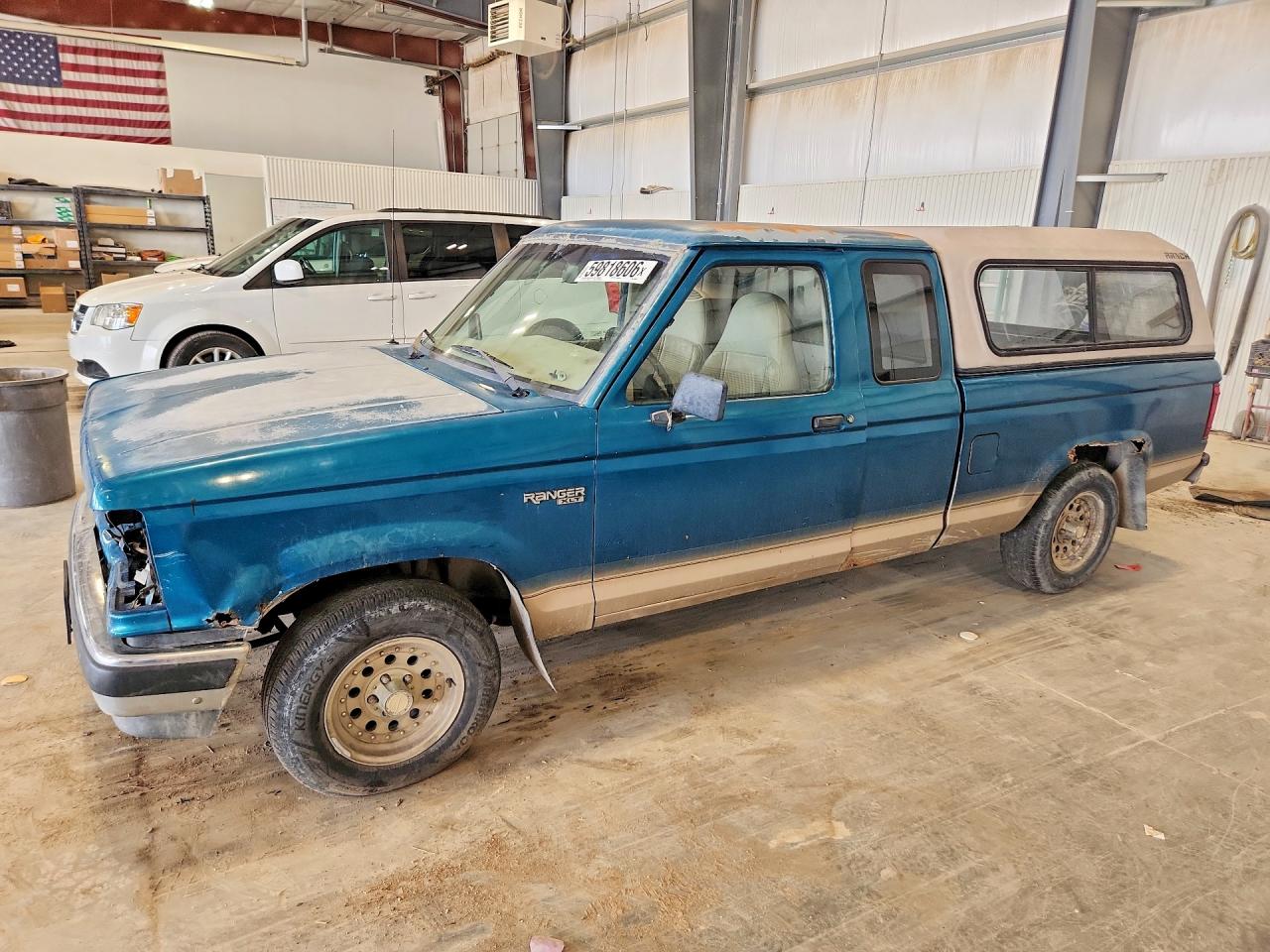 1992 Ford Ranger Super Cab Green vin: 1FTCR14U0NPA00505