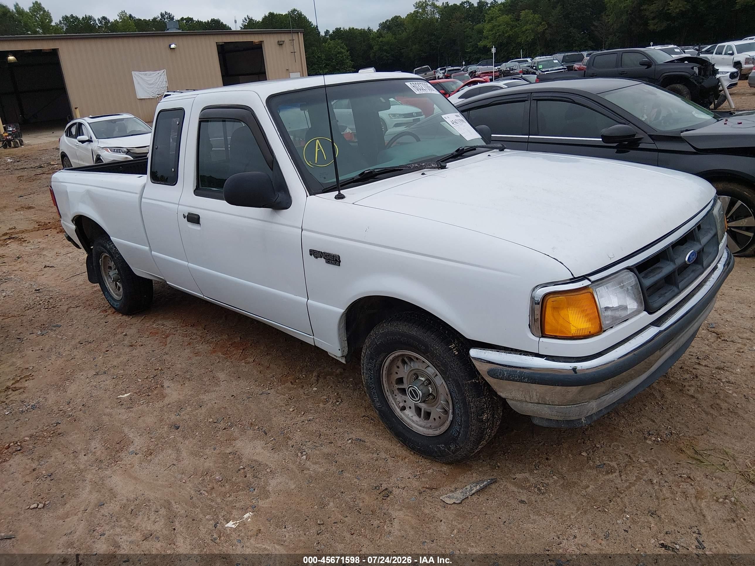 1993 Ford Ranger Super Cab White vin: 1FTCR14U0PPA64515