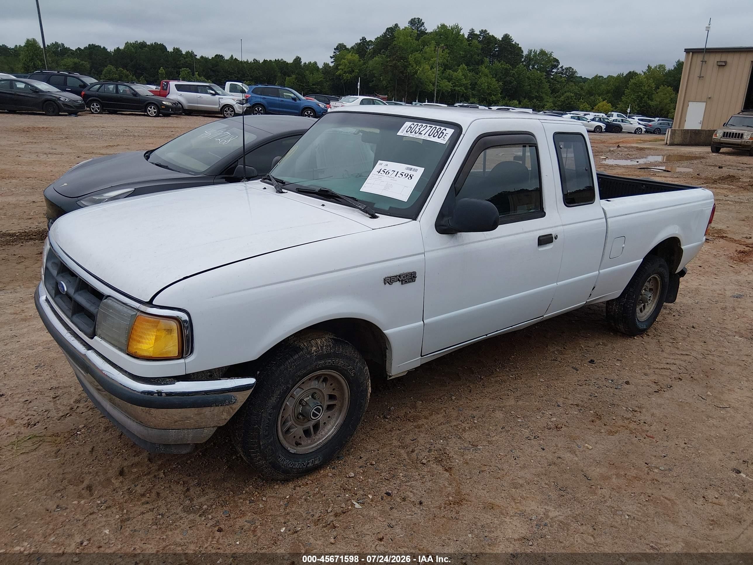 1993 Ford Ranger Super Cab White vin: 1FTCR14U0PPA64515