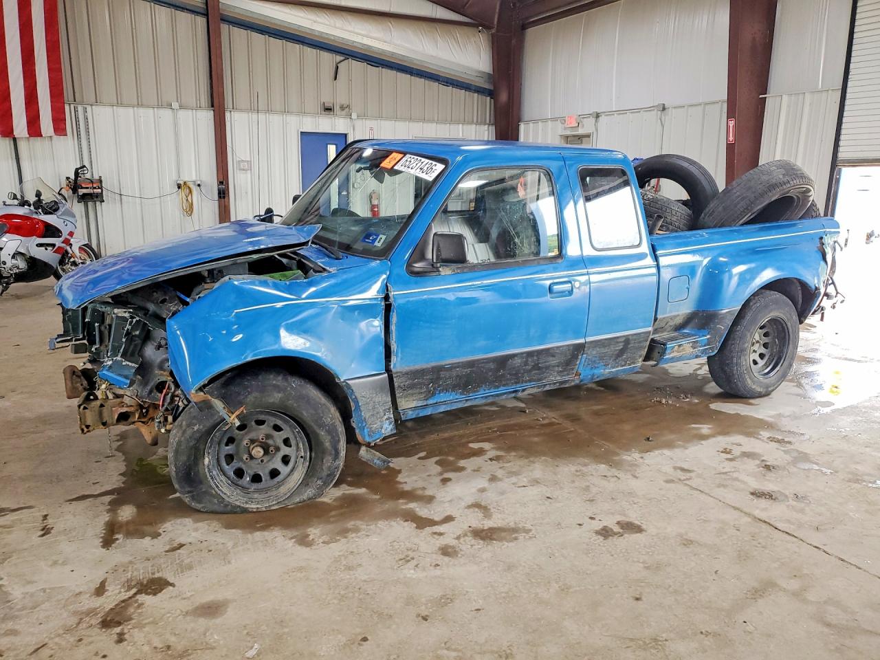 1996 Ford Ranger Super Cab Blue vin: 1FTCR14U0TPA87562