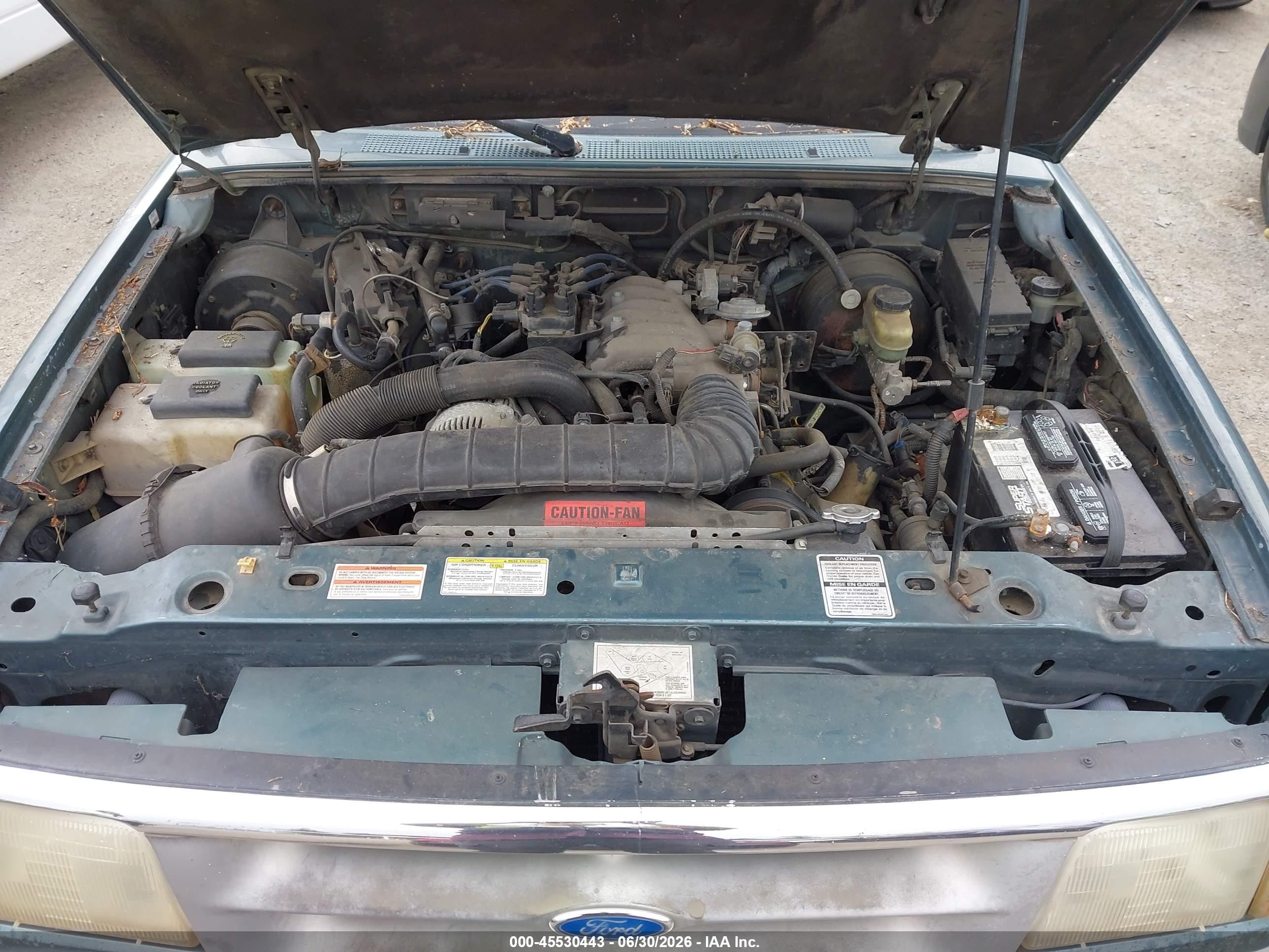 1996 Ford Ranger Super Cab Green vin: 1FTCR14U0TPB14484