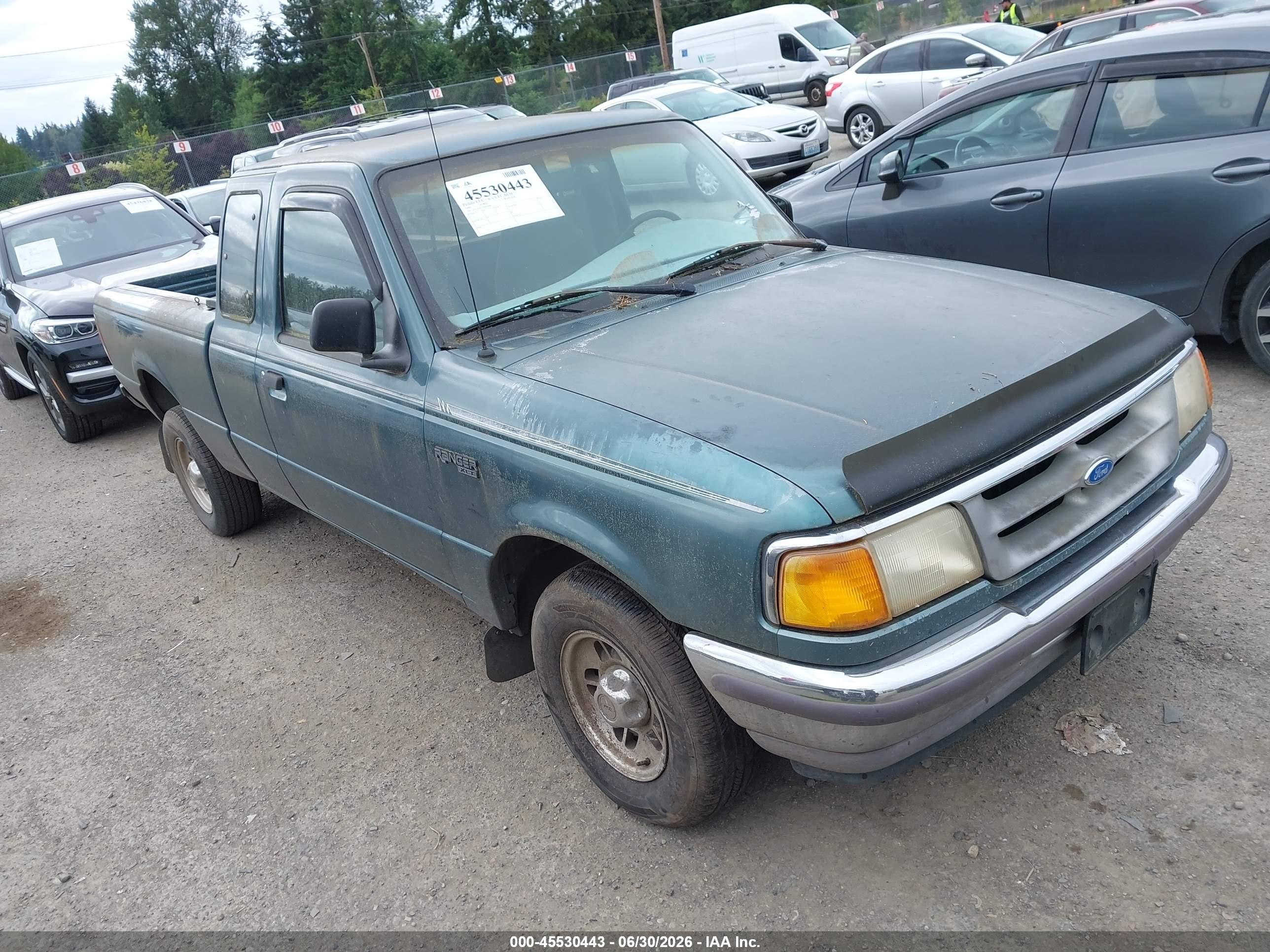 1996 Ford Ranger Super Cab Green vin: 1FTCR14U0TPB14484