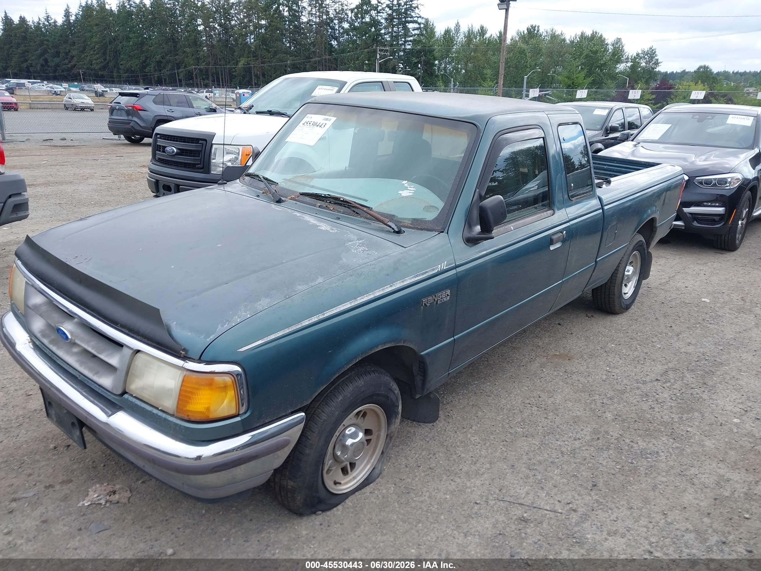 1996 Ford Ranger Super Cab Green vin: 1FTCR14U0TPB14484
