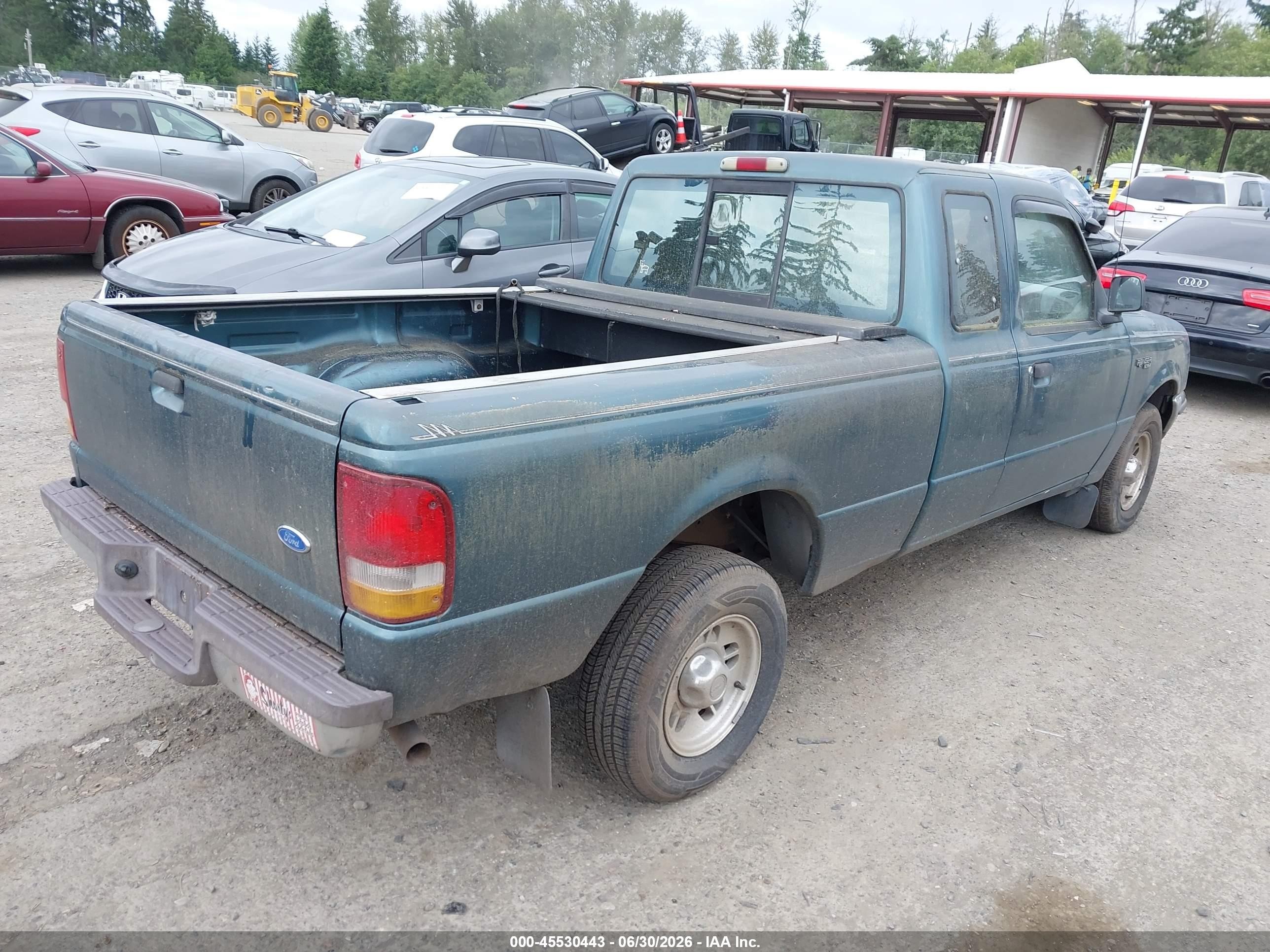 1996 Ford Ranger Super Cab Green vin: 1FTCR14U0TPB14484