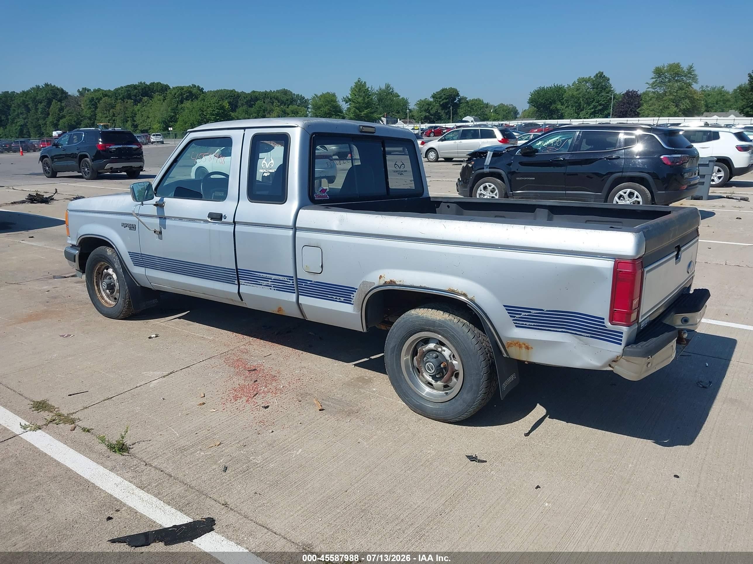1991 Ford Ranger Super Cab Blue vin: 1FTCR14U1MPA78502
