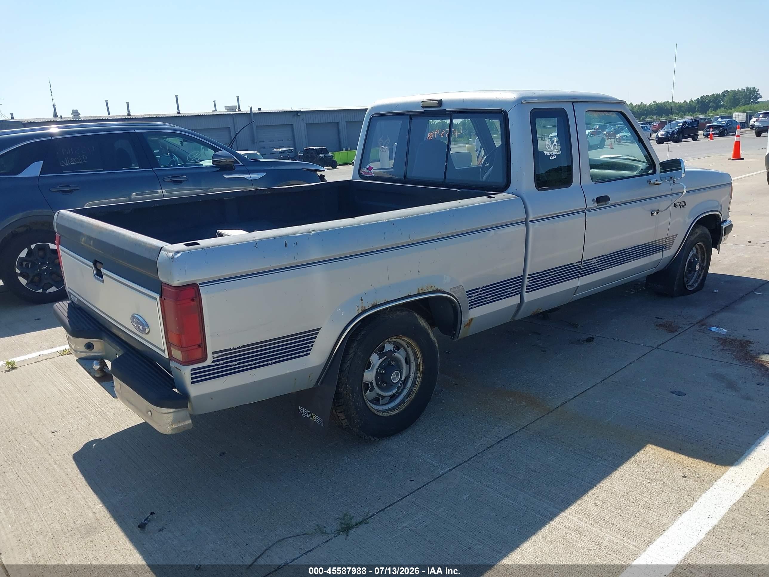 1991 Ford Ranger Super Cab Blue vin: 1FTCR14U1MPA78502