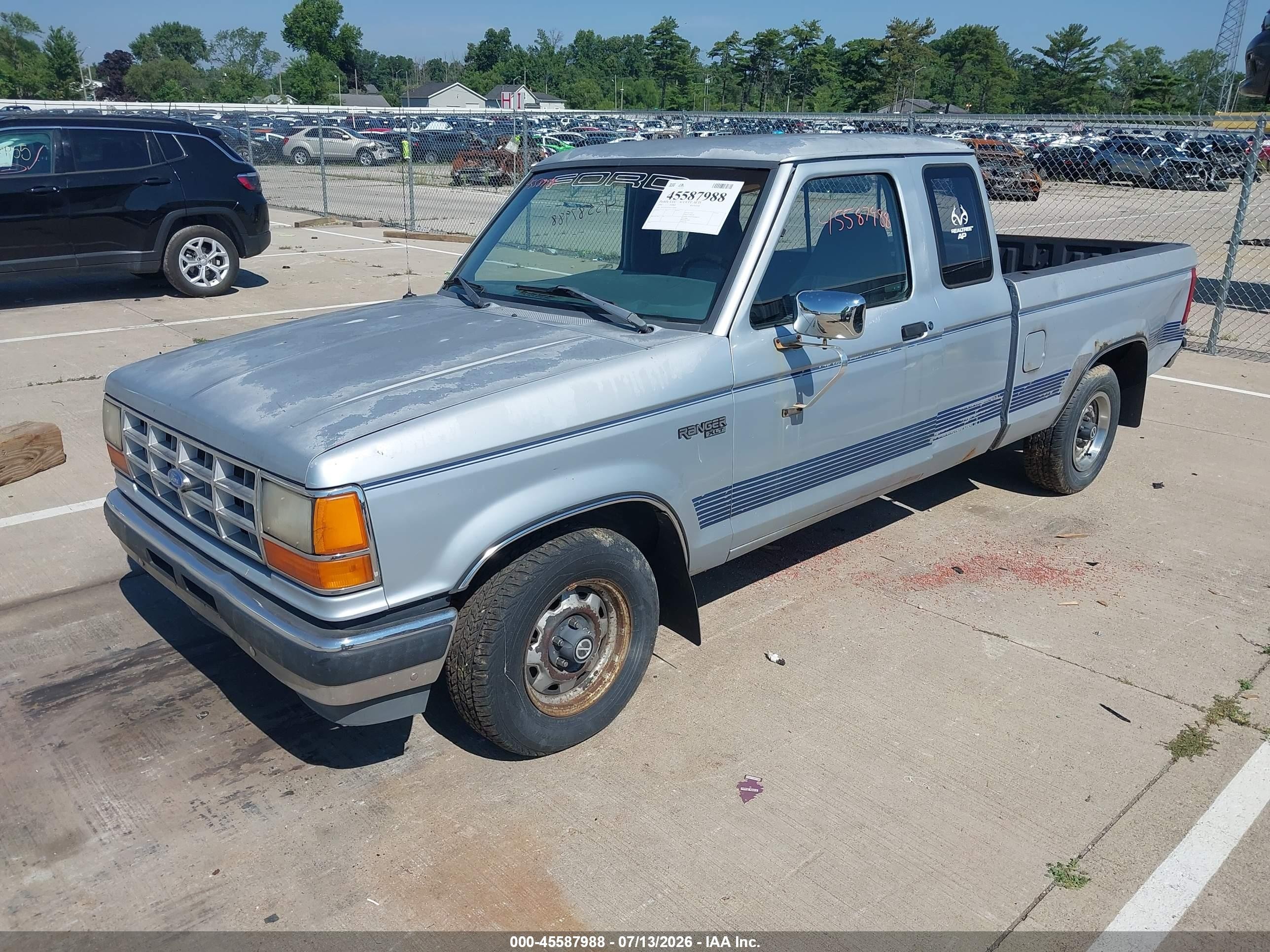 1991 Ford Ranger Super Cab Blue vin: 1FTCR14U1MPA78502