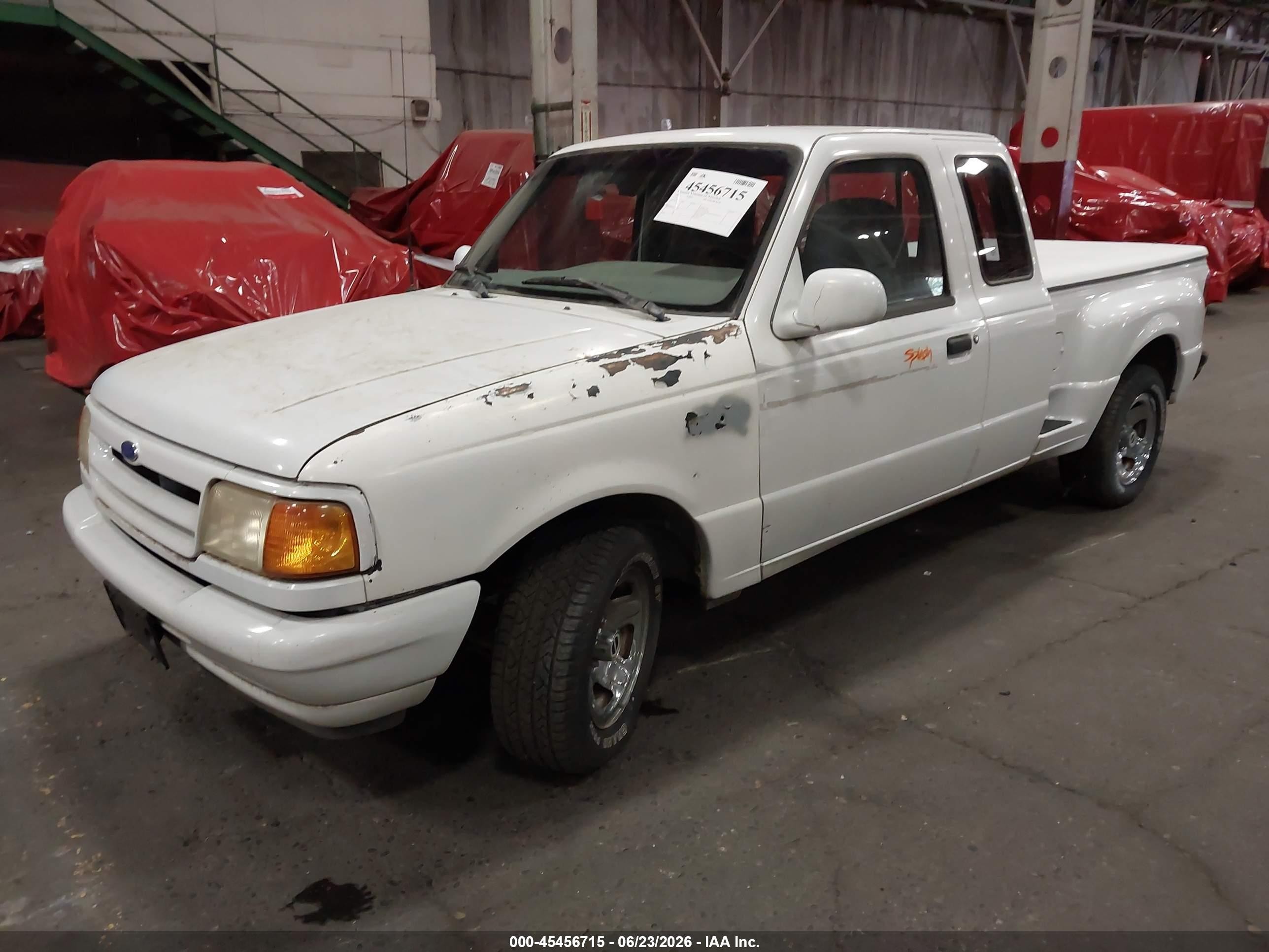 1994 Ford Ranger Super Cab White vin: 1FTCR14U2RPB60018