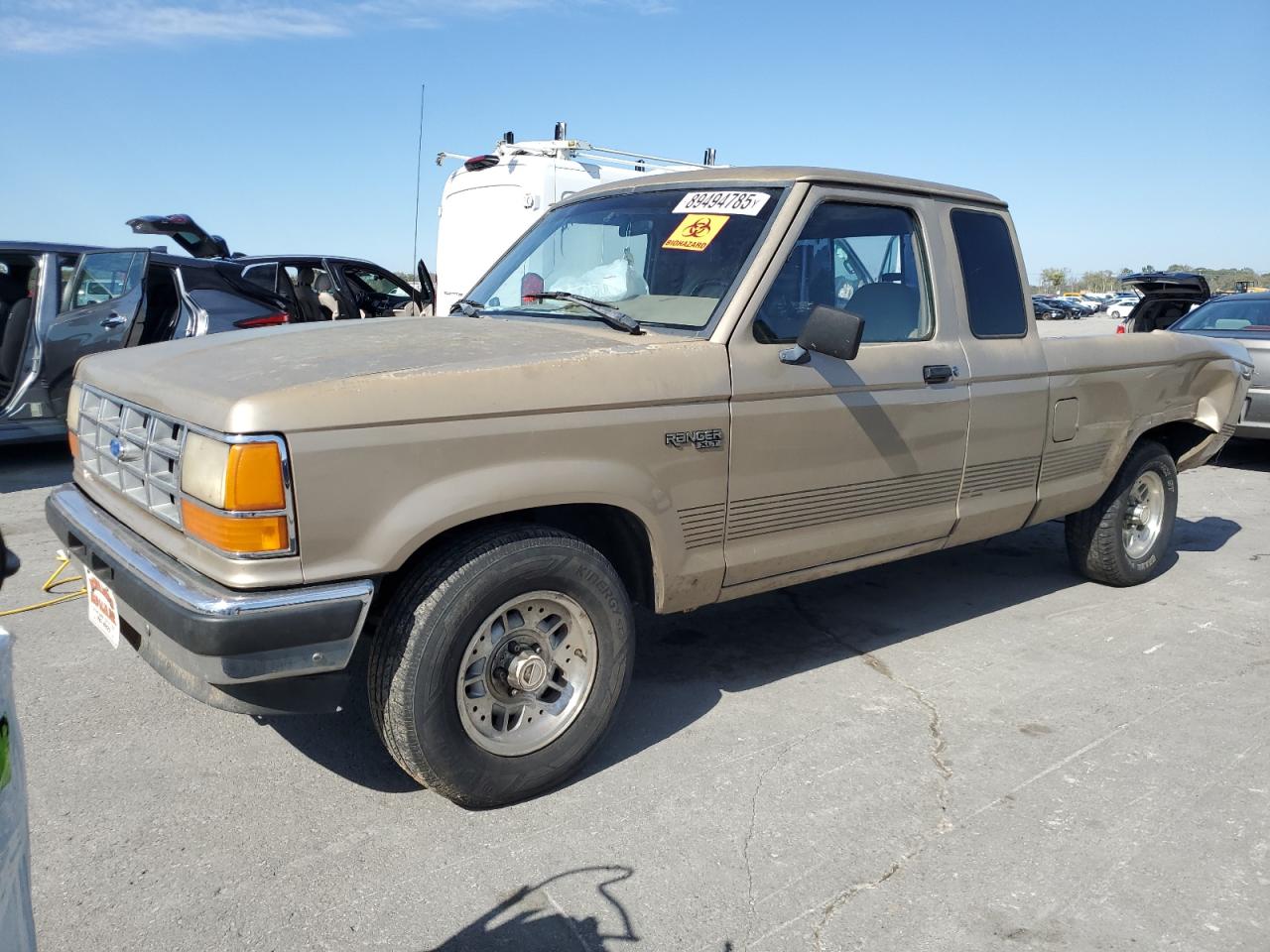 1991 Ford Ranger Super Cab Tan vin: 1FTCR14U3MPA05535
