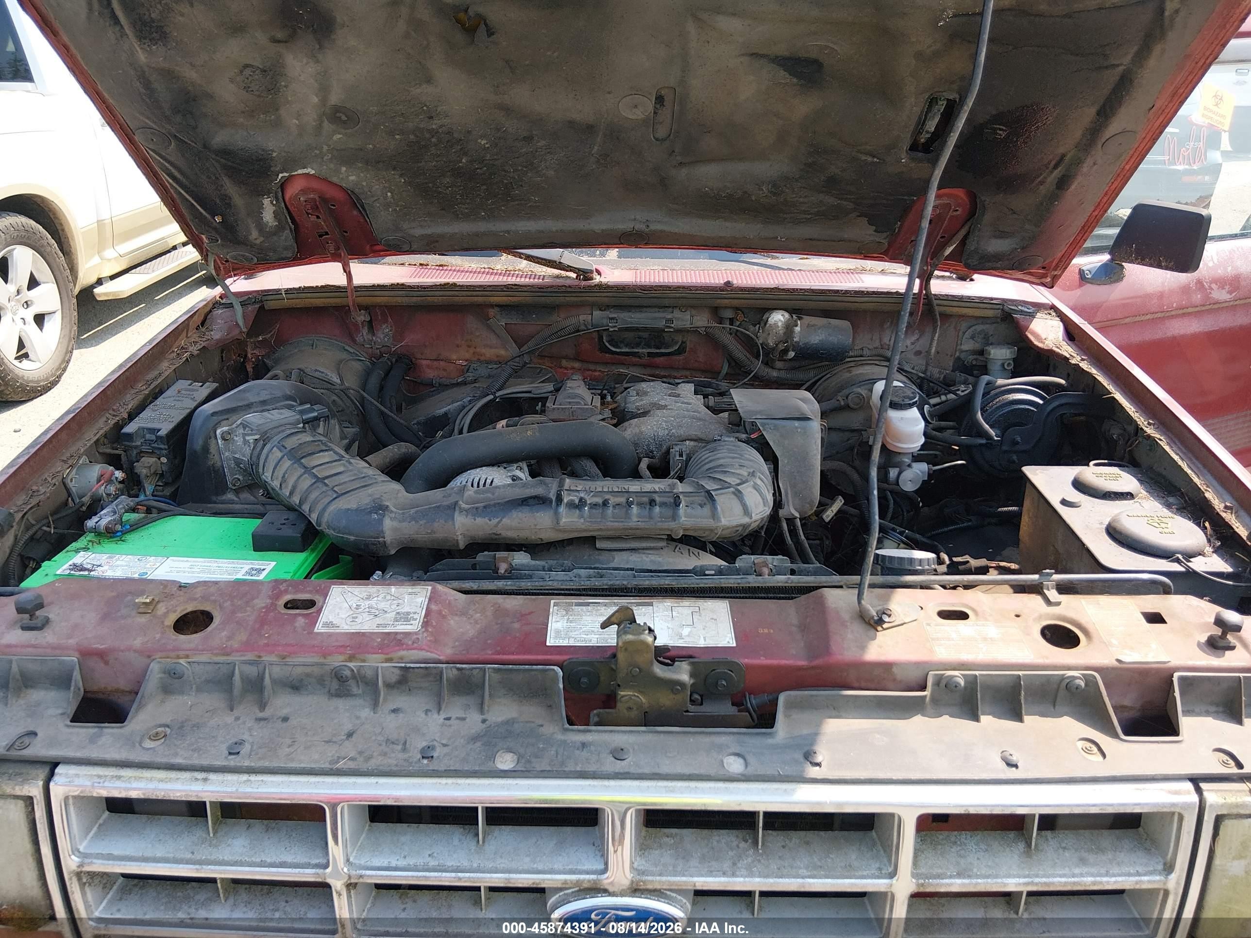 1992 Ford Ranger Super Cab Red vin: 1FTCR14U3NTA56753