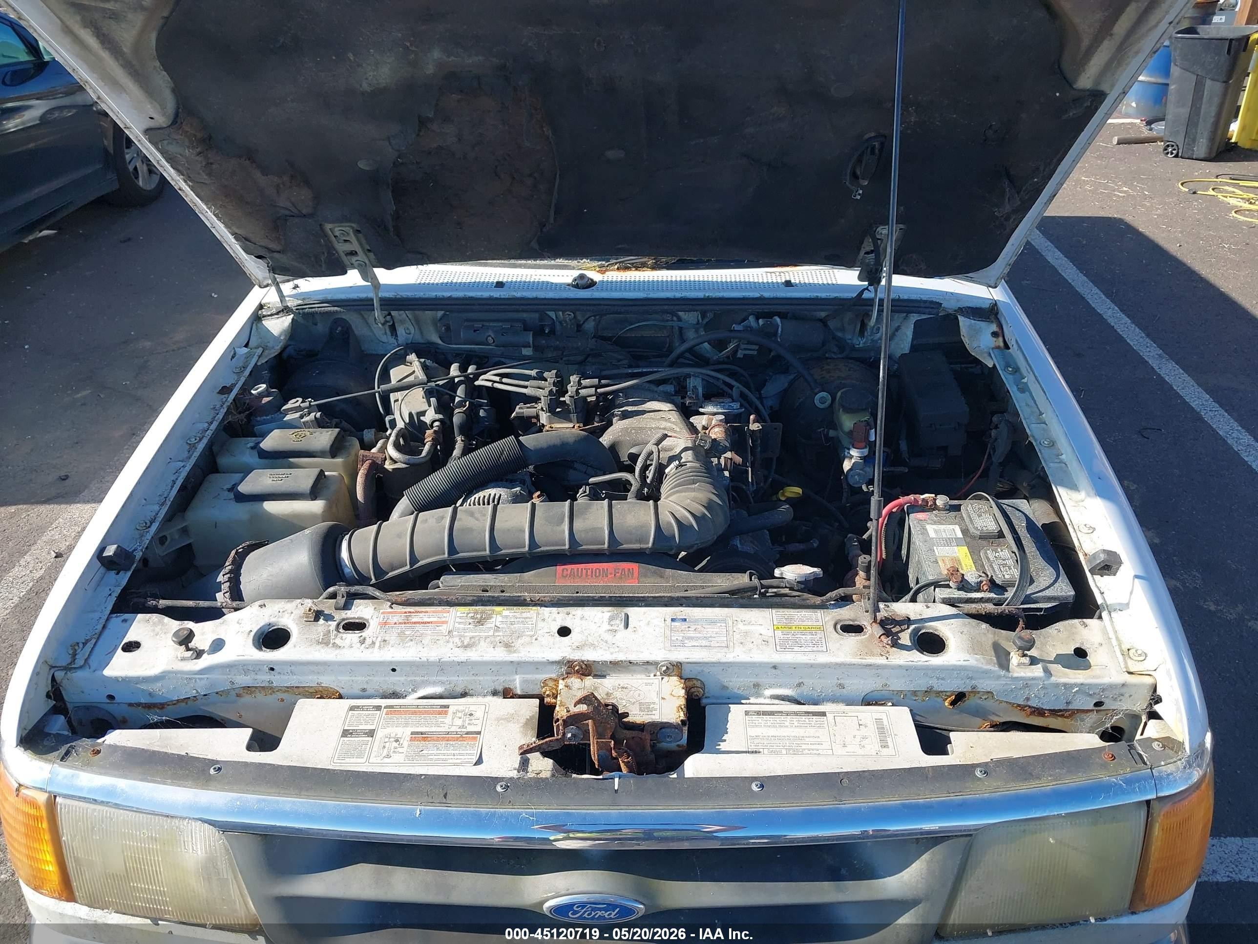 1996 Ford Ranger Super Cab White vin: 1FTCR14U3TPB53943