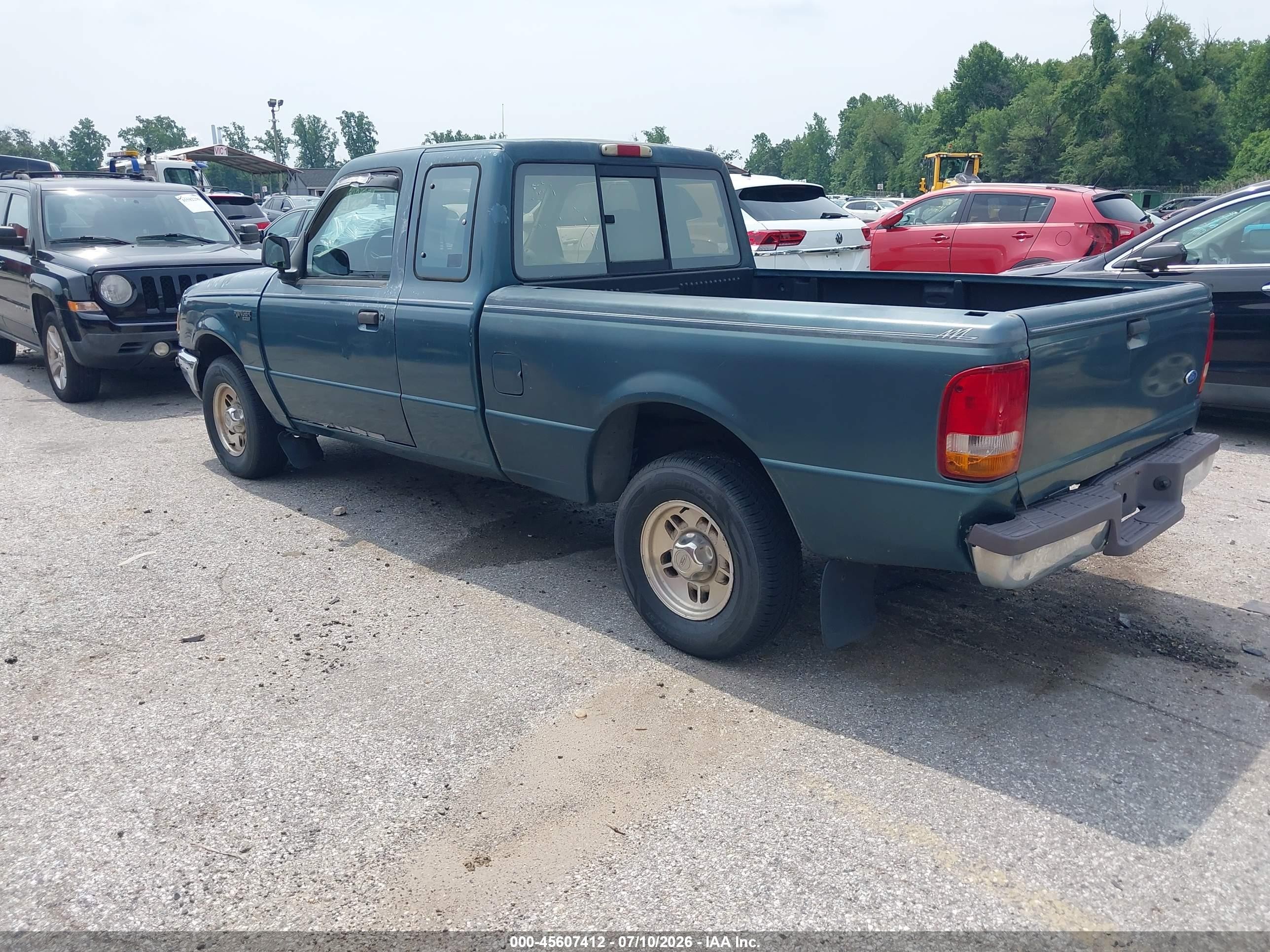 1996 Ford Ranger Super Cab Green vin: 1FTCR14U3TTA64347