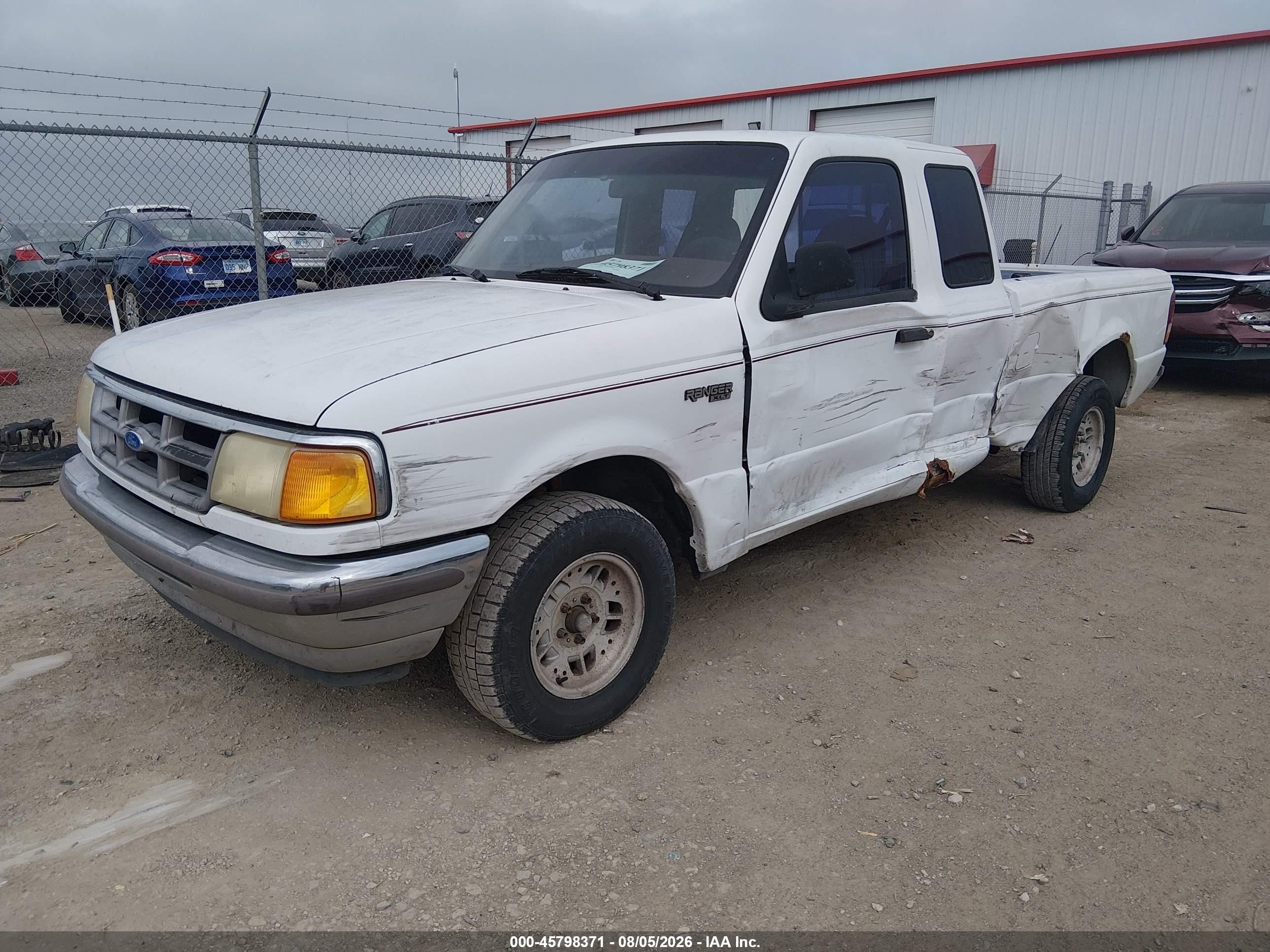 1993 Ford Ranger Super Cab White vin: 1FTCR14U4PPA14698