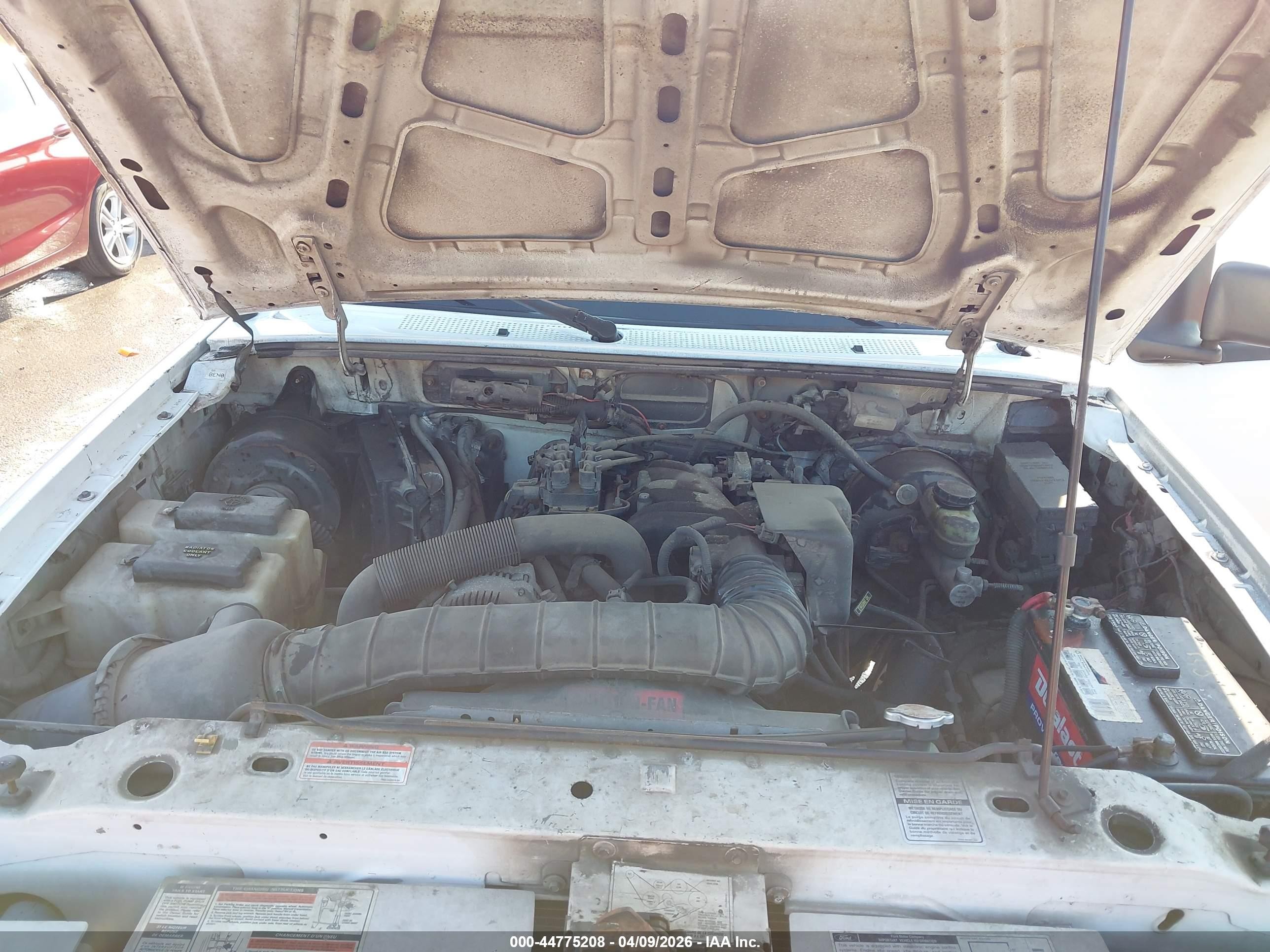 1995 Ford Ranger Super Cab White vin: 1FTCR14U4STA44171