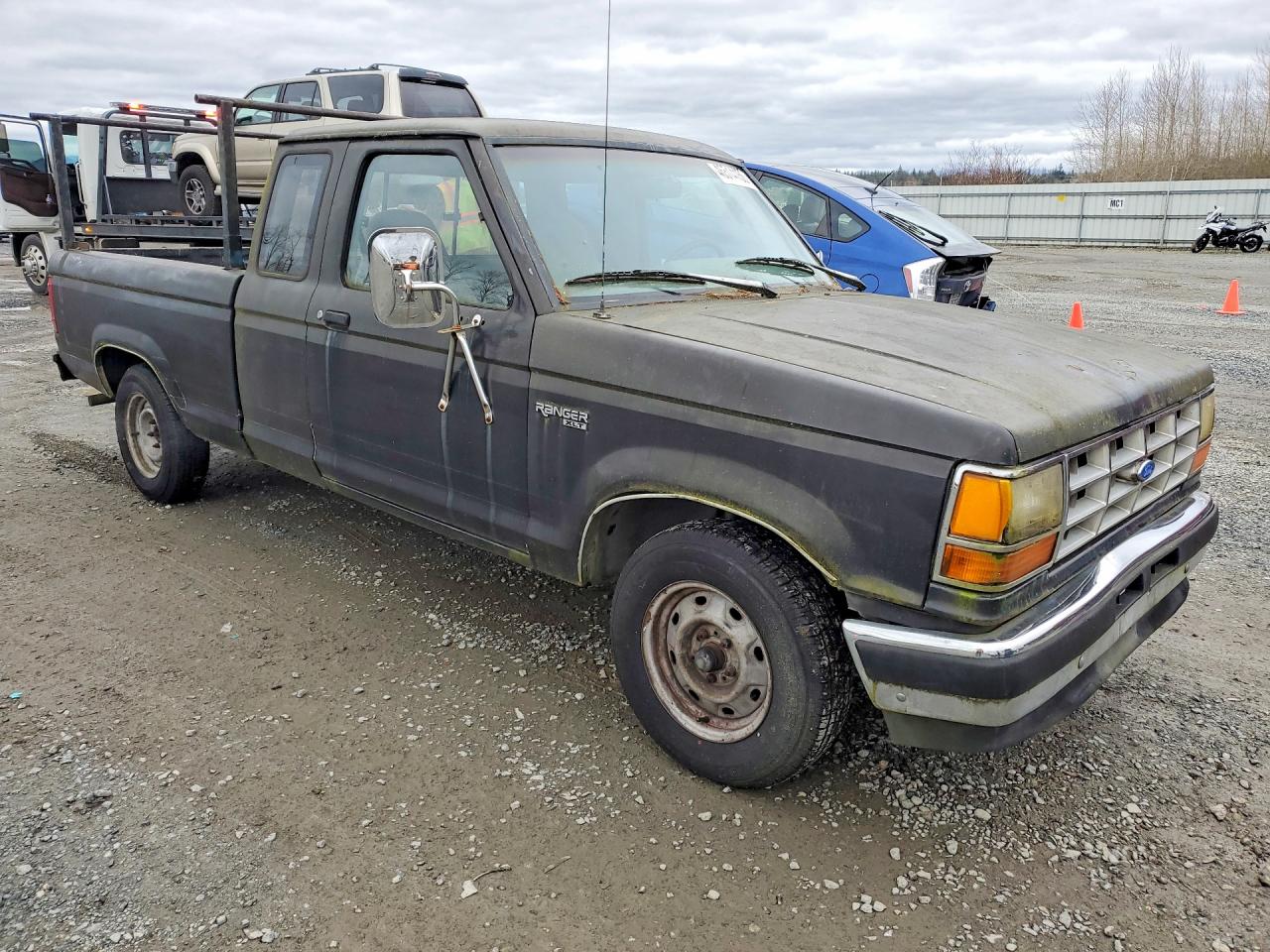 1991 Ford Ranger Super Cab Black vin: 1FTCR14U5MPA69107