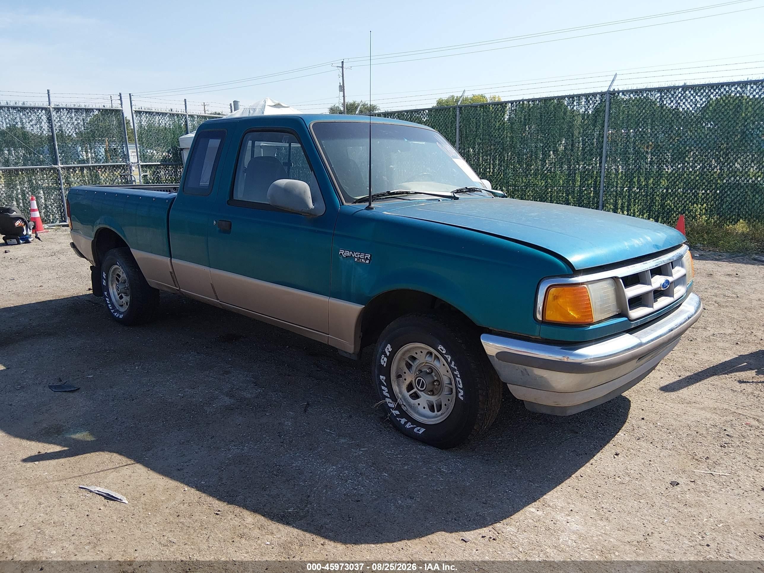 1993 Ford Ranger Super Cab Green vin: 1FTCR14U5PPA43546