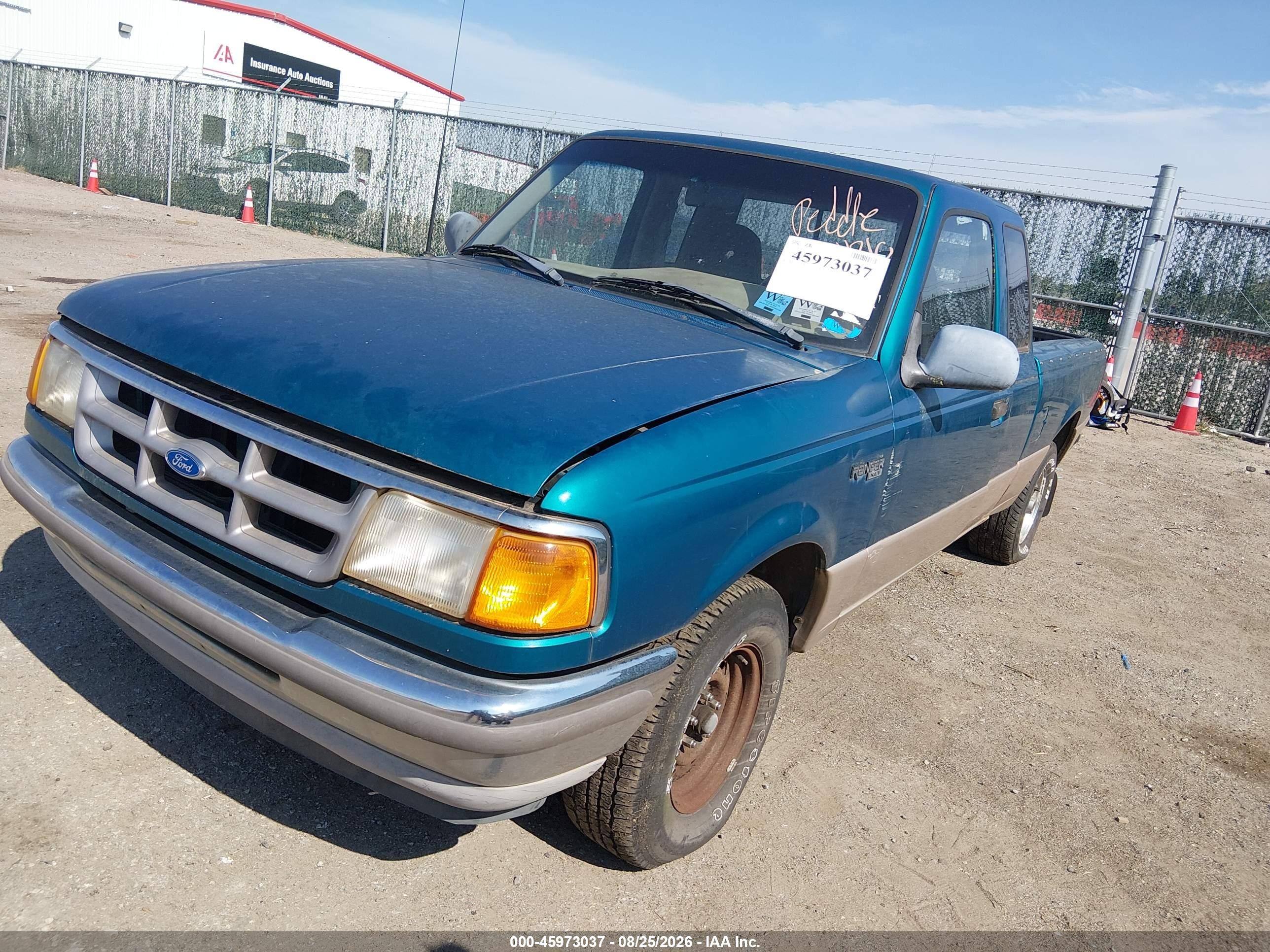 1993 Ford Ranger Super Cab Green vin: 1FTCR14U5PPA43546