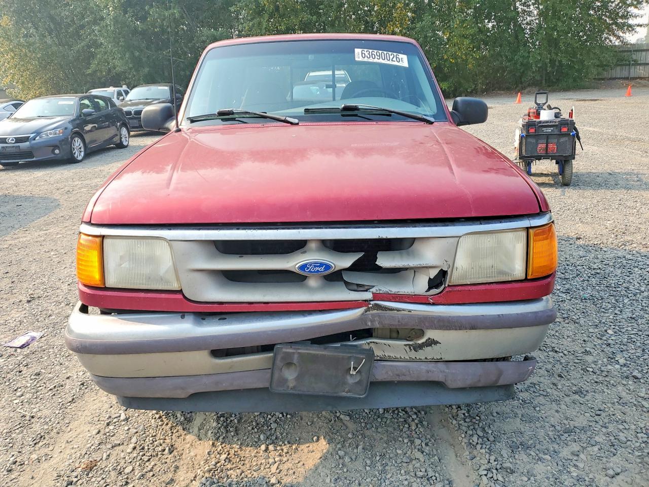 1995 Ford Ranger Super Cab Красный vin: 1FTCR14U5SPA15187