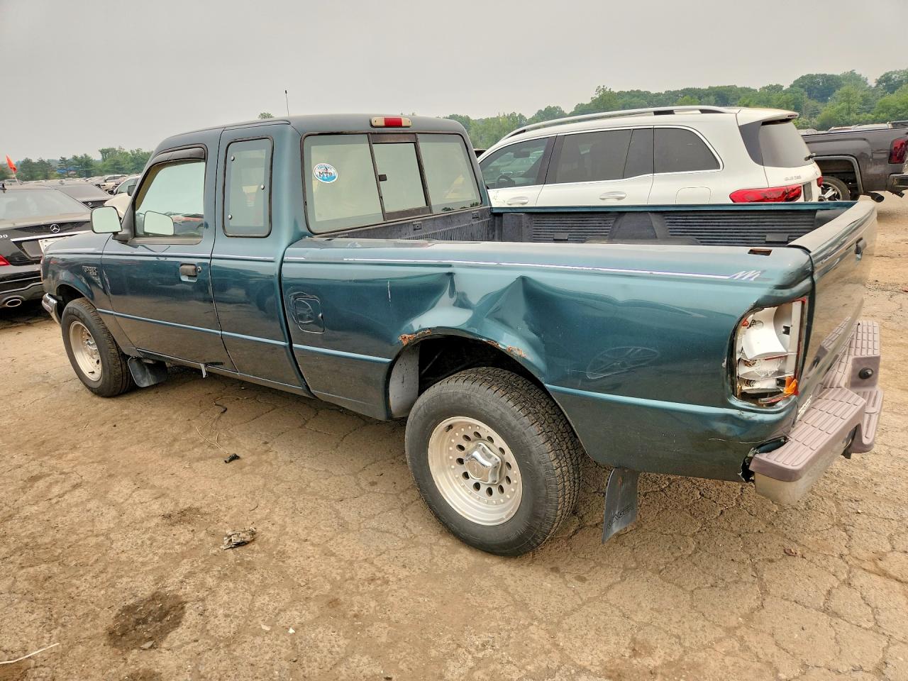 1996 Ford Ranger Super Cab Green vin: 1FTCR14U5TTA60526
