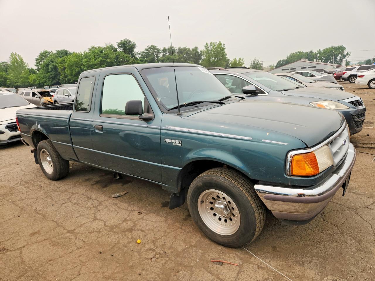 1996 Ford Ranger Super Cab Green vin: 1FTCR14U5TTA60526