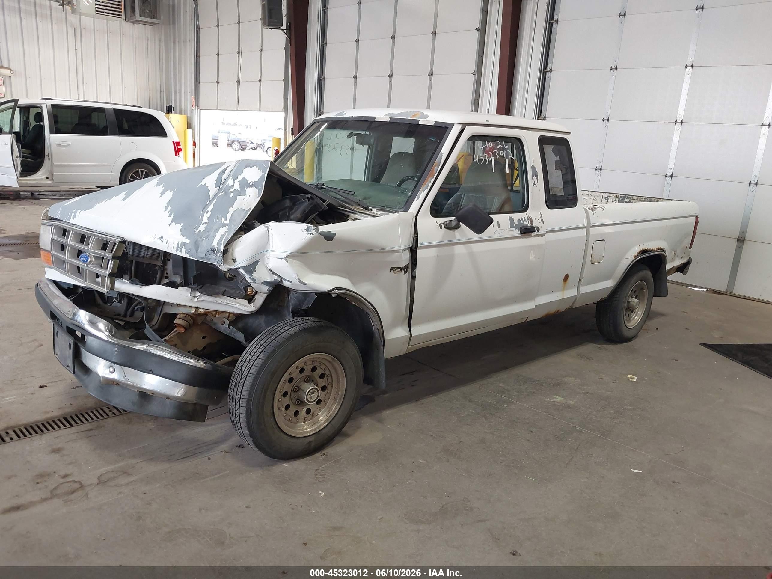 1991 Ford Ranger Super Cab White vin: 1FTCR14U6MPA20420