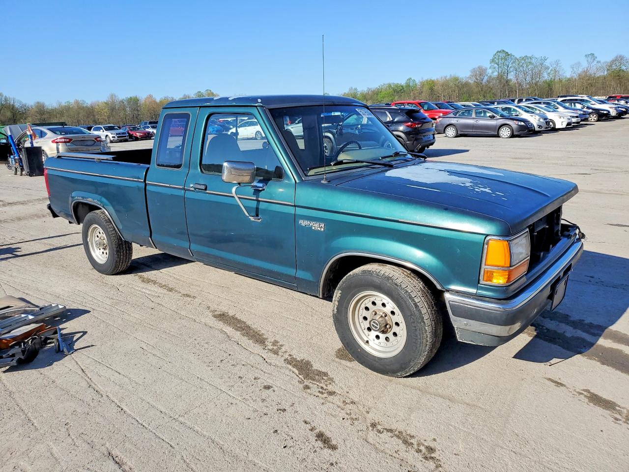 1991 Ford Ranger Super Cab Green vin: 1FTCR14U7MPB19571