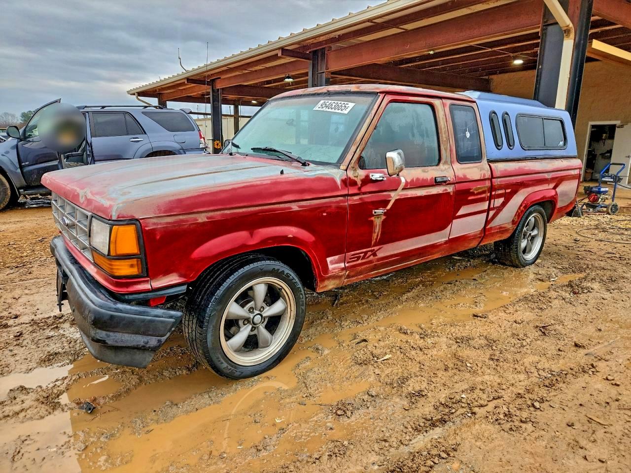 1991 Ford Ranger Super Cab Red vin: 1FTCR14U7MTA39601