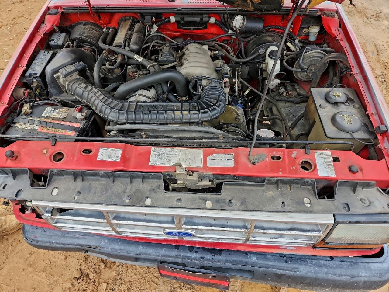 1991 Ford Ranger Super Cab Red vin: 1FTCR14U7MTA39601