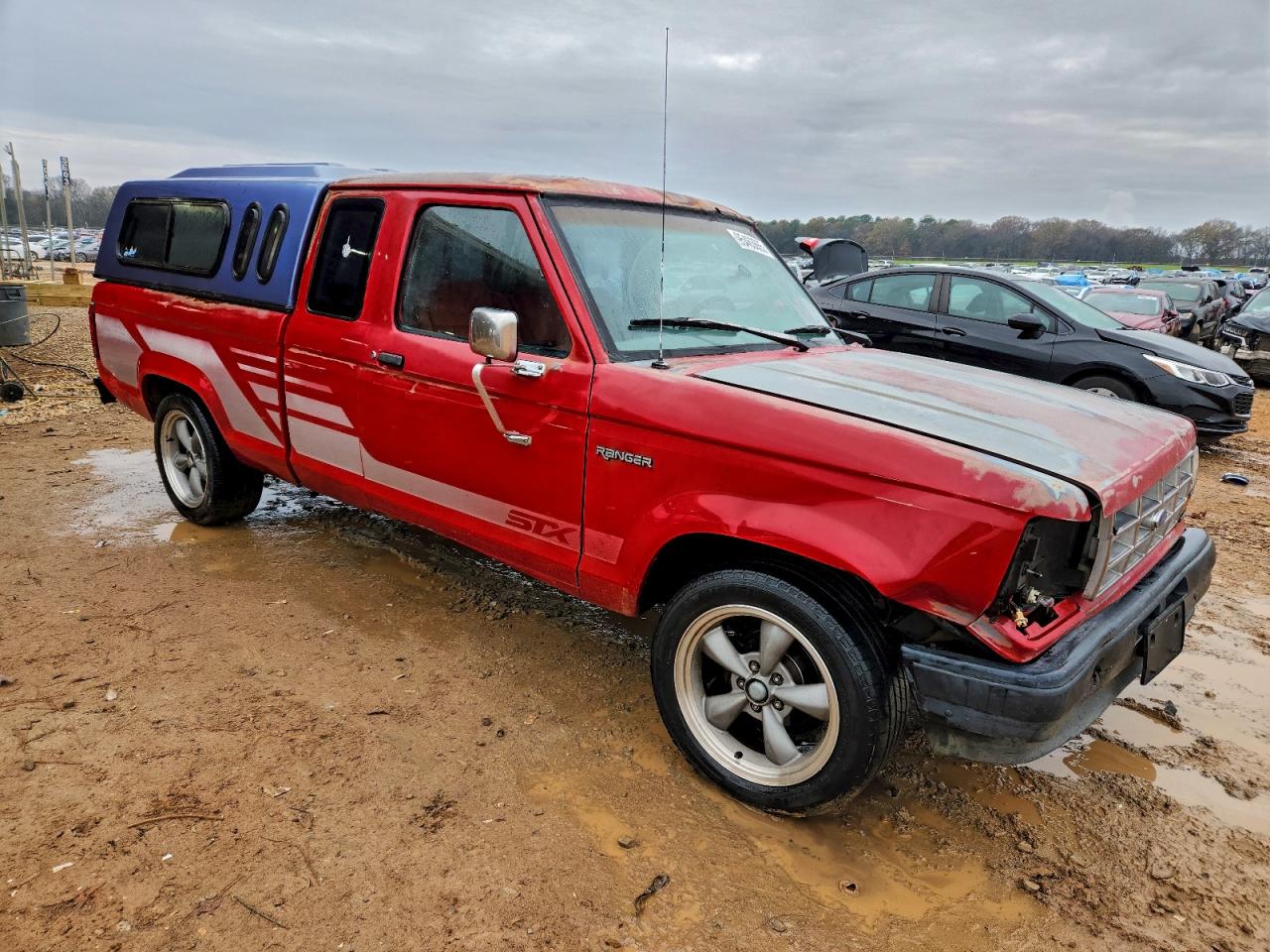 1991 Ford Ranger Super Cab Red vin: 1FTCR14U7MTA39601