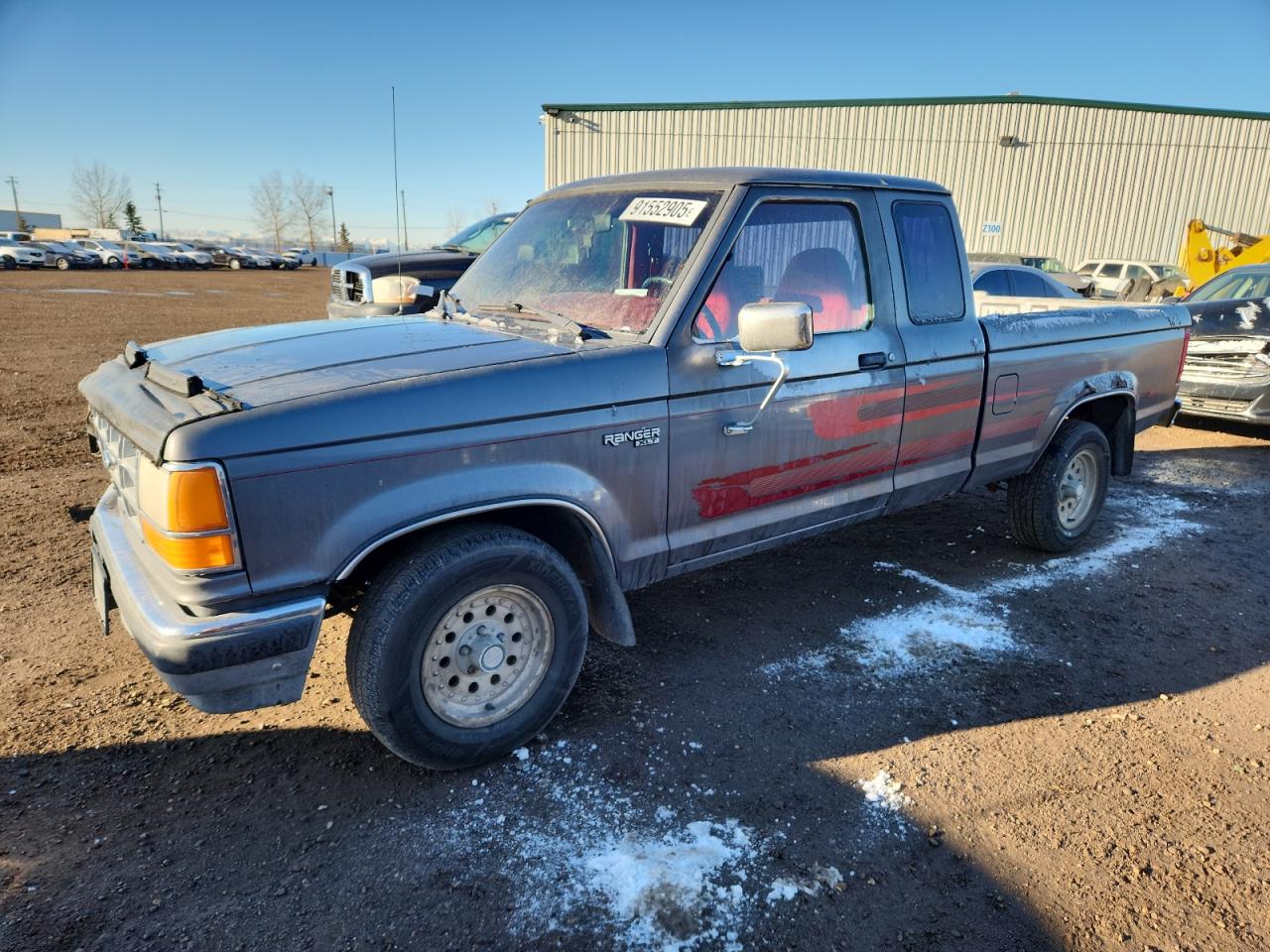 1992 Ford Ranger Super Cab Gray vin: 1FTCR14U7NPA08018