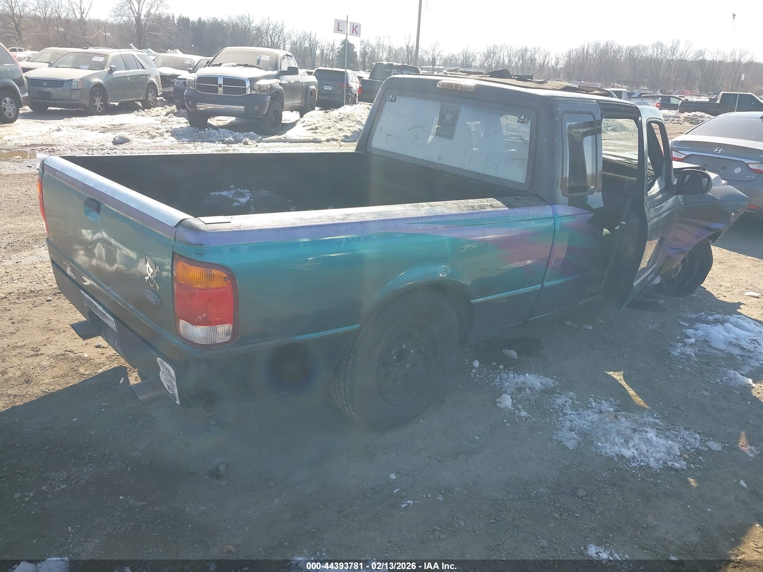 1993 Ford Ranger Super Cab Black vin: 1FTCR14U7PTA66642