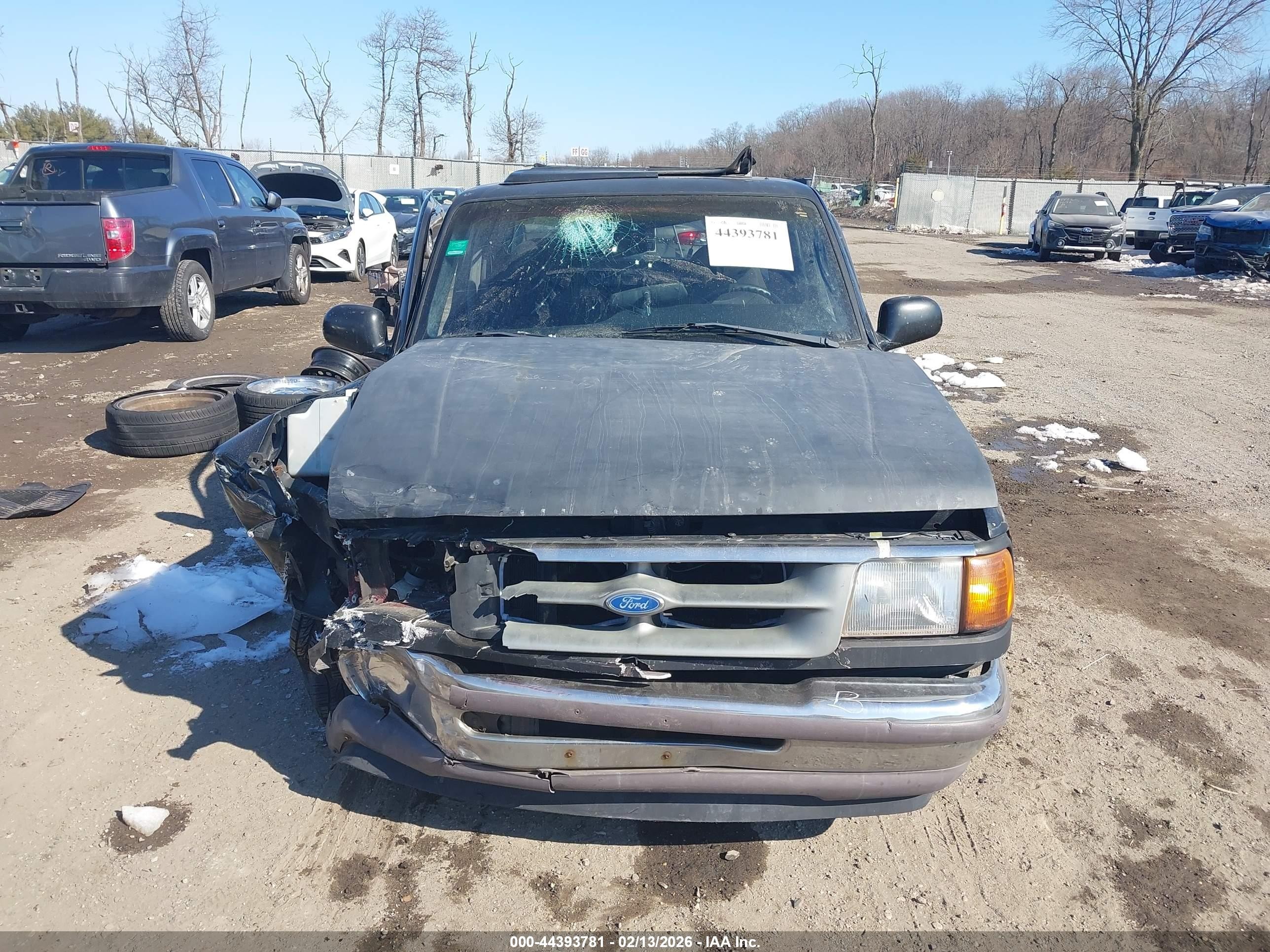 1993 Ford Ranger Super Cab Black vin: 1FTCR14U7PTA66642