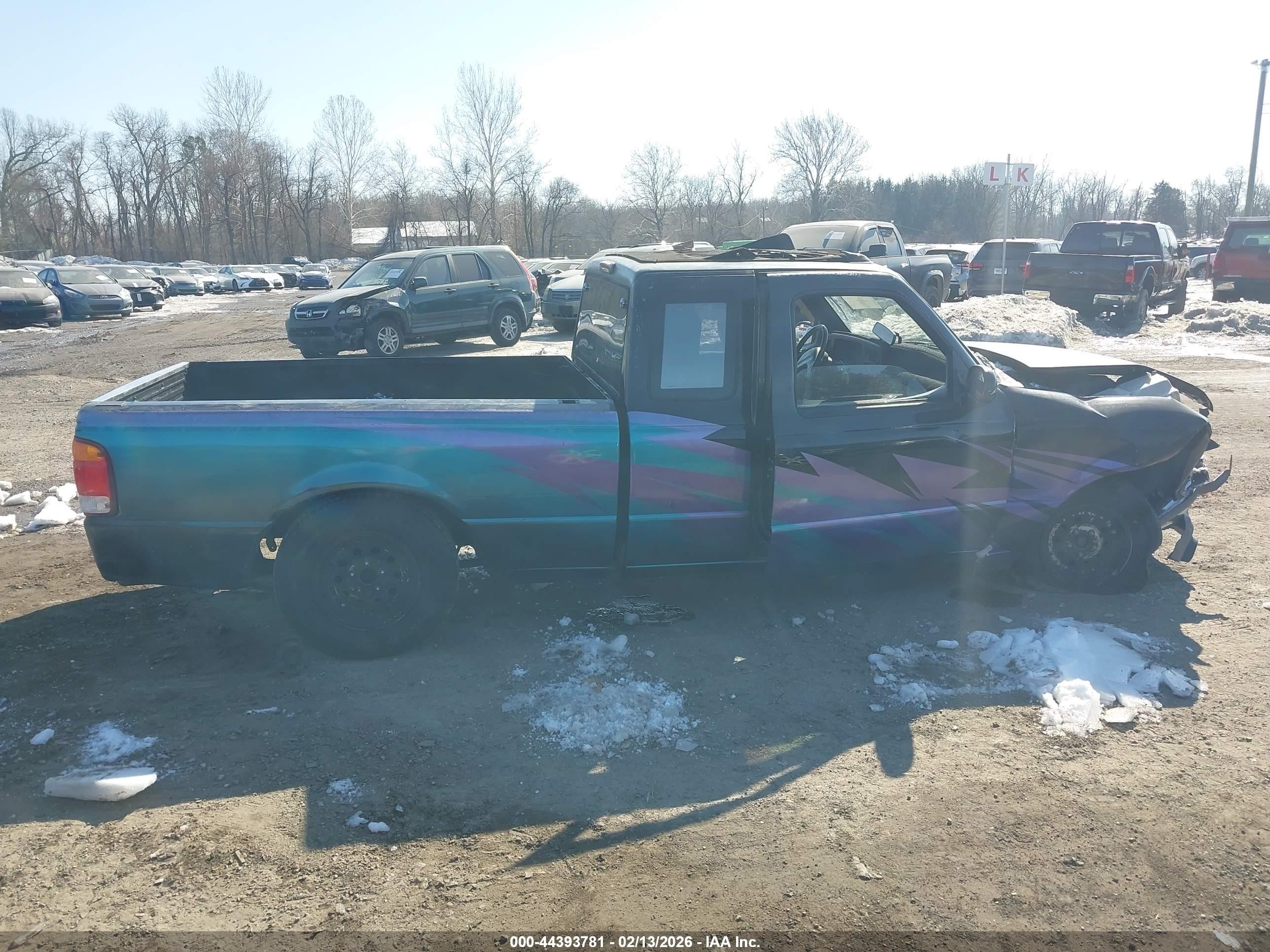 1993 Ford Ranger Super Cab Black vin: 1FTCR14U7PTA66642