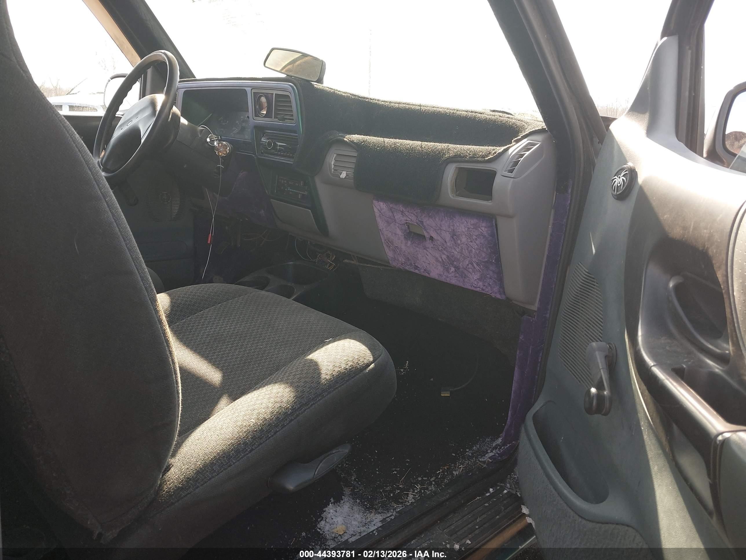 1993 Ford Ranger Super Cab Black vin: 1FTCR14U7PTA66642