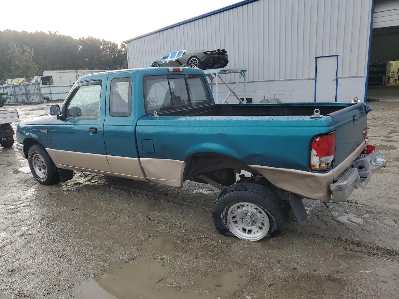 1994 Ford Ranger Super Cab Green vin: 1FTCR14U7RTA97750