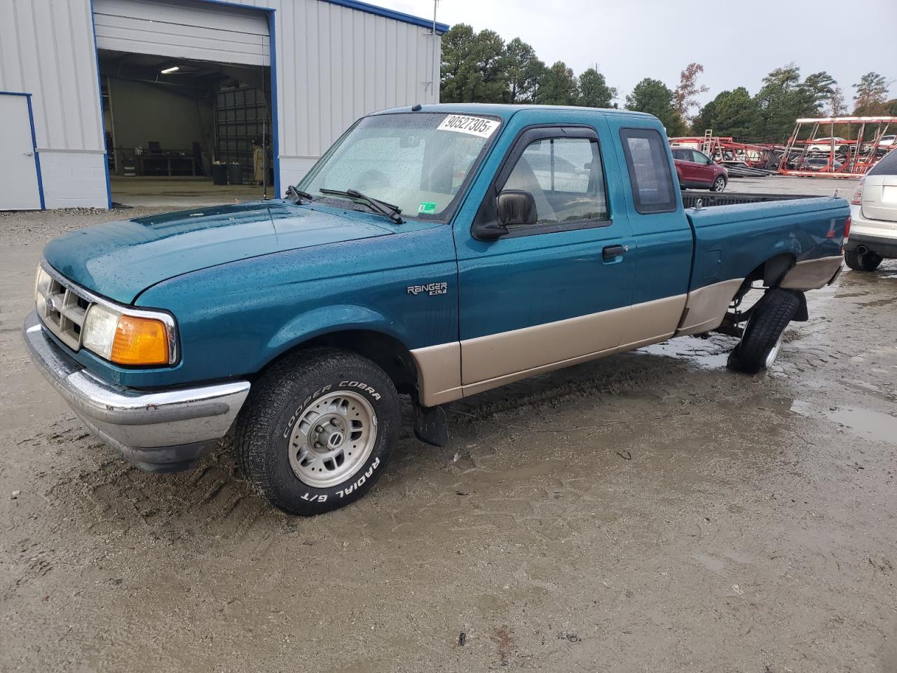 1994 Ford Ranger Super Cab Green vin: 1FTCR14U7RTA97750
