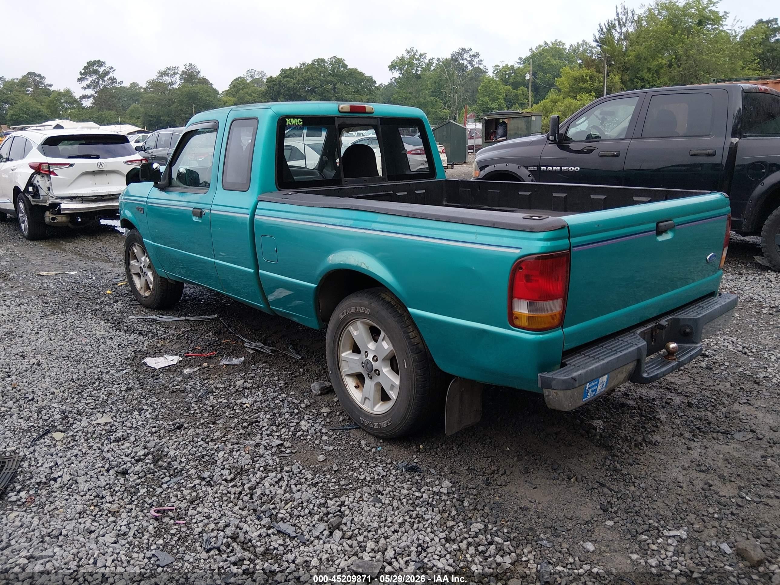 1994 Ford Ranger Super Cab Turquoise vin: 1FTCR14U8RPA85518