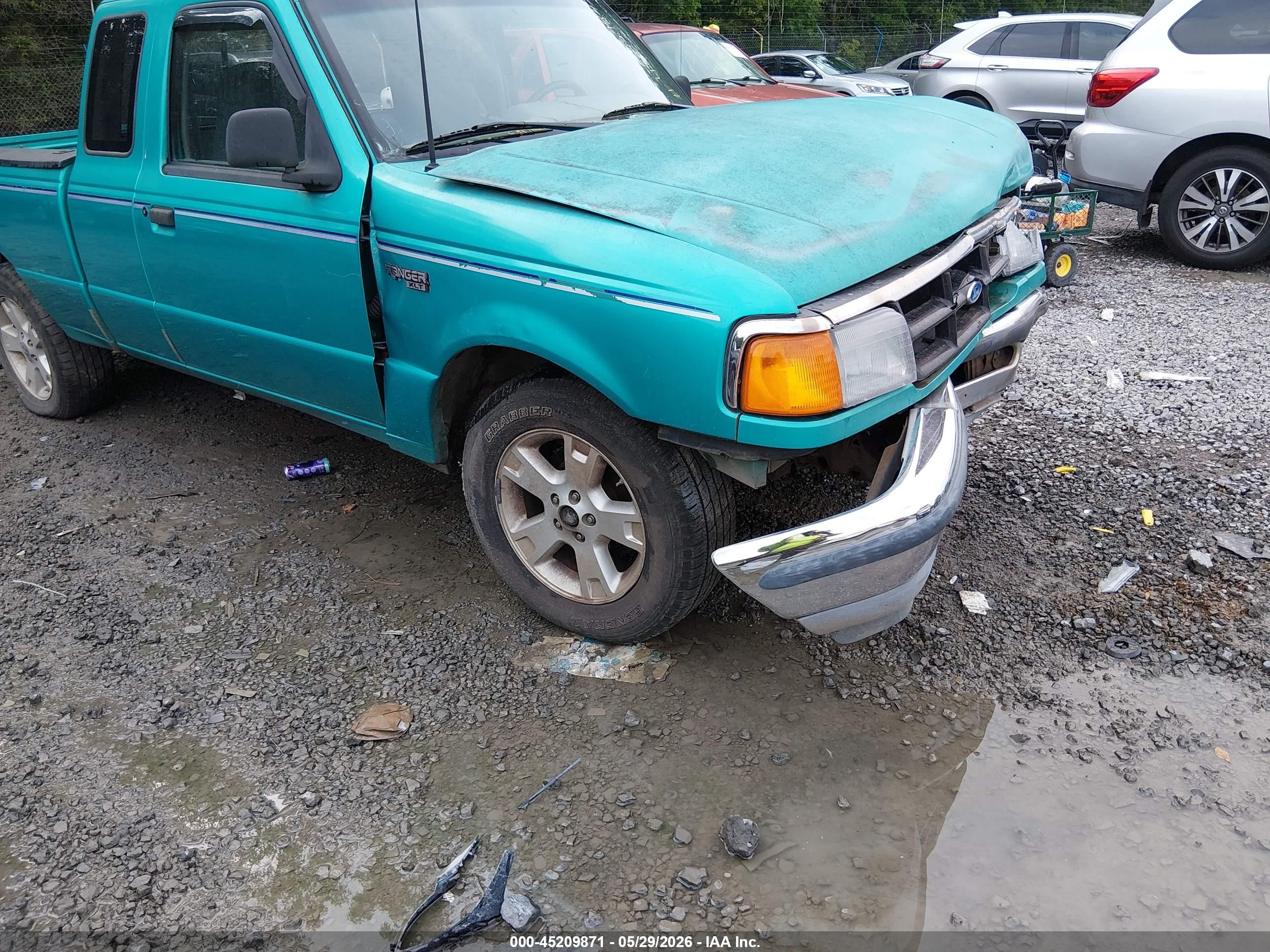 1994 Ford Ranger Super Cab Turquoise vin: 1FTCR14U8RPA85518