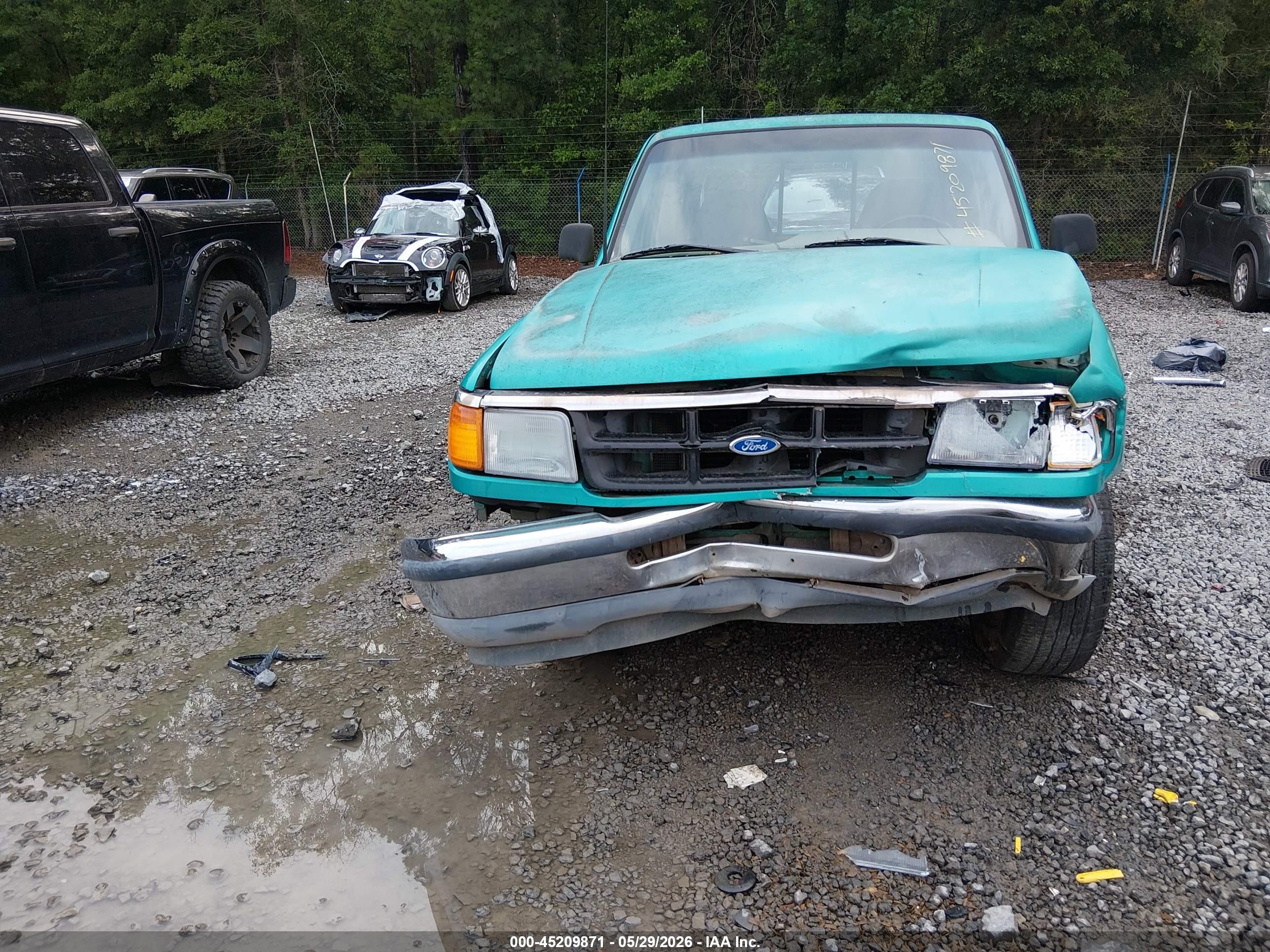 1994 Ford Ranger Super Cab Turquoise vin: 1FTCR14U8RPA85518