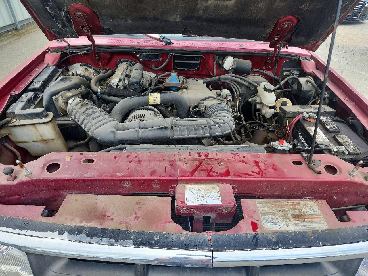 1994 Ford Ranger Super Cab Red vin: 1FTCR14U8RPB05914