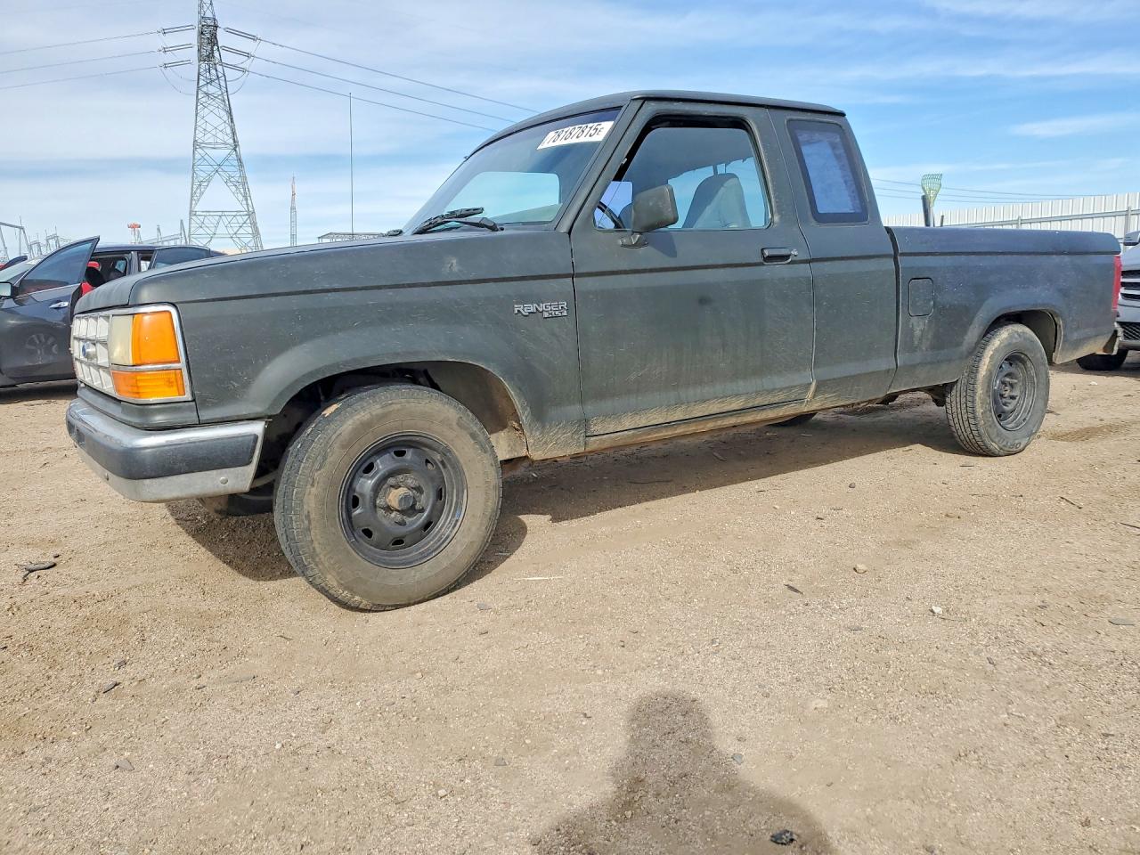 1991 Ford Ranger Super Cab Black vin: 1FTCR14U9MPA11355