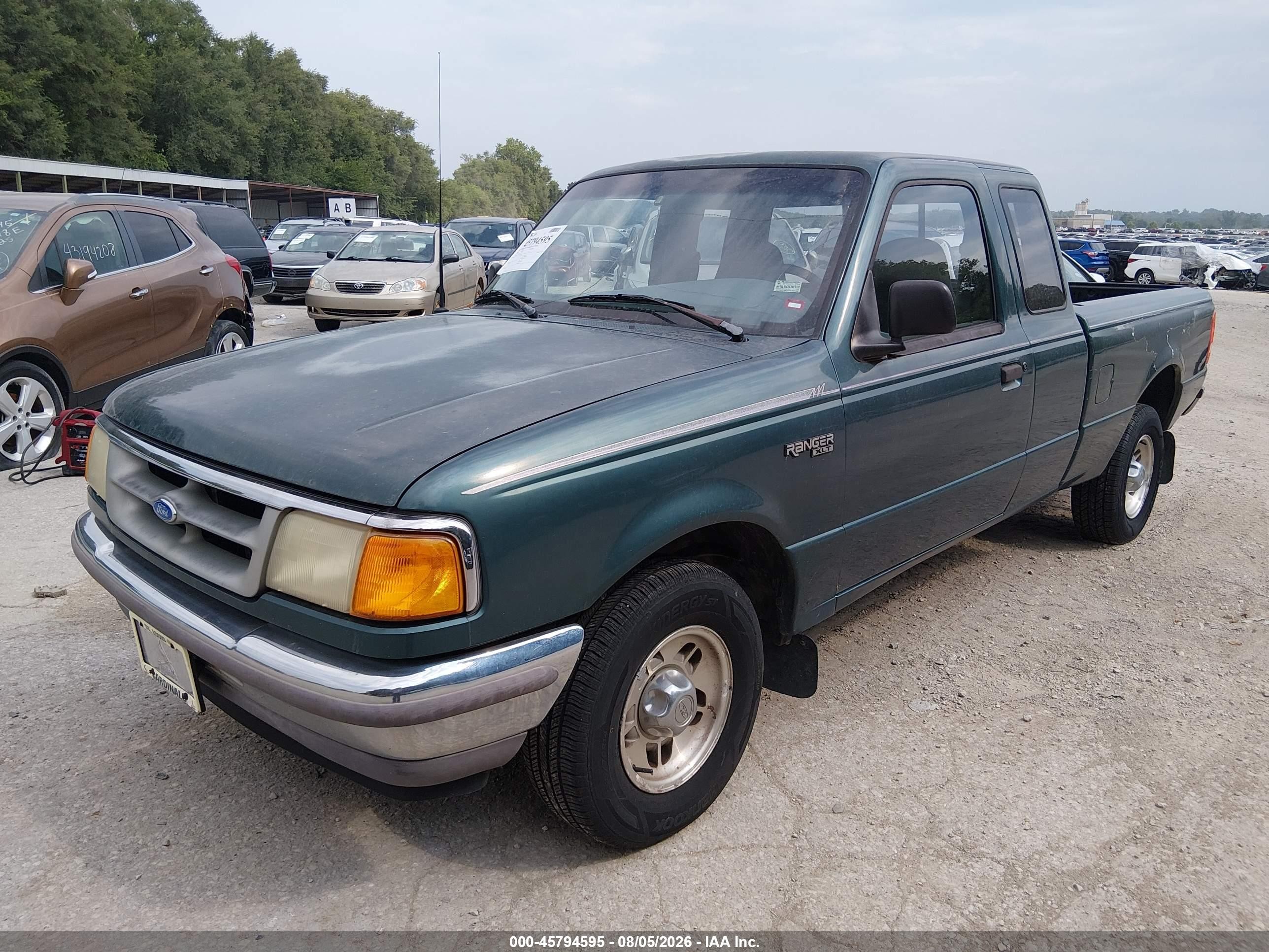 1995 Ford Ranger Super Cab Green vin: 1FTCR14U9SPA78020