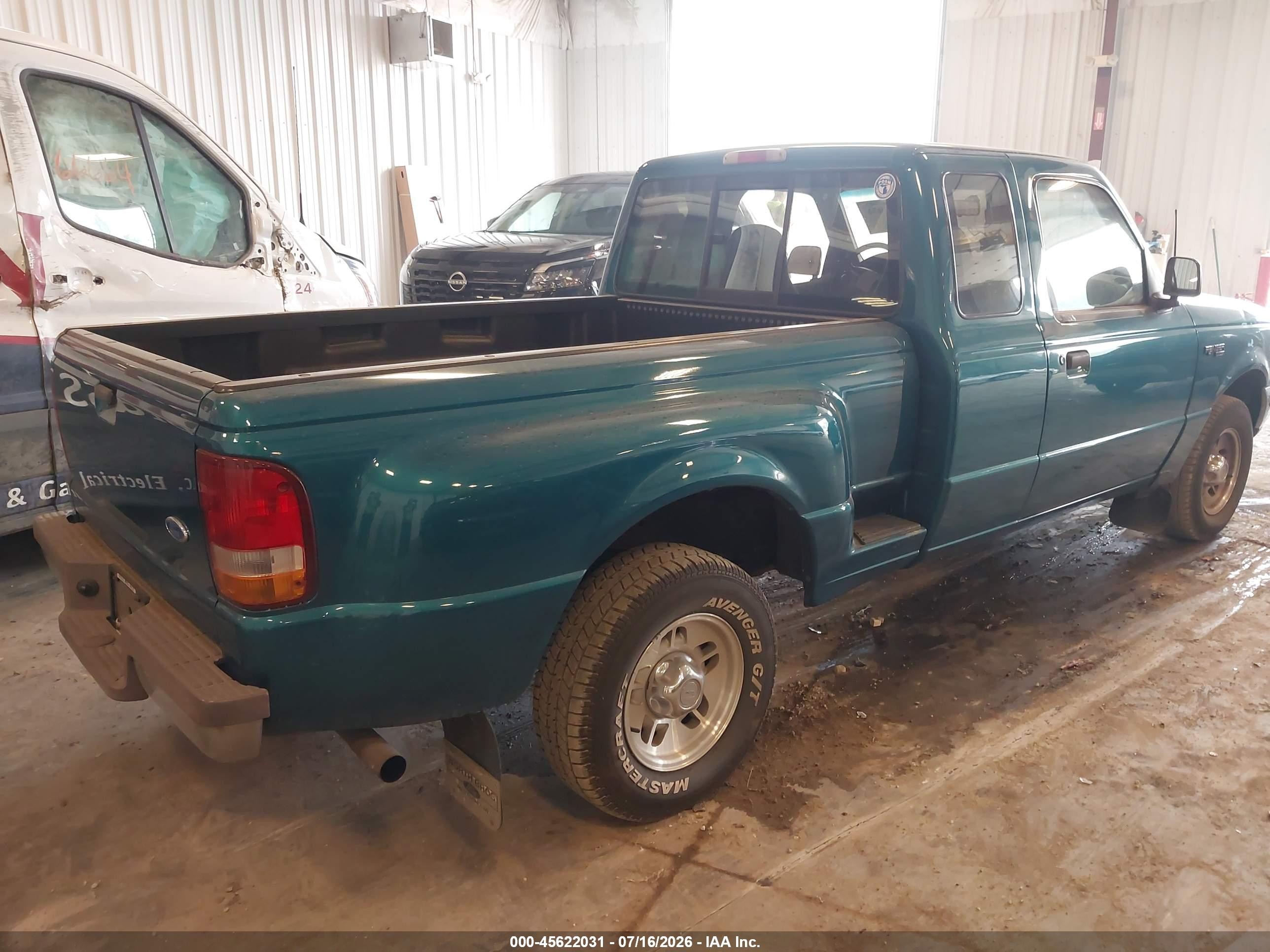1997 Ford Ranger Splash/xl/xlt Green vin: 1FTCR14U9VPB48197