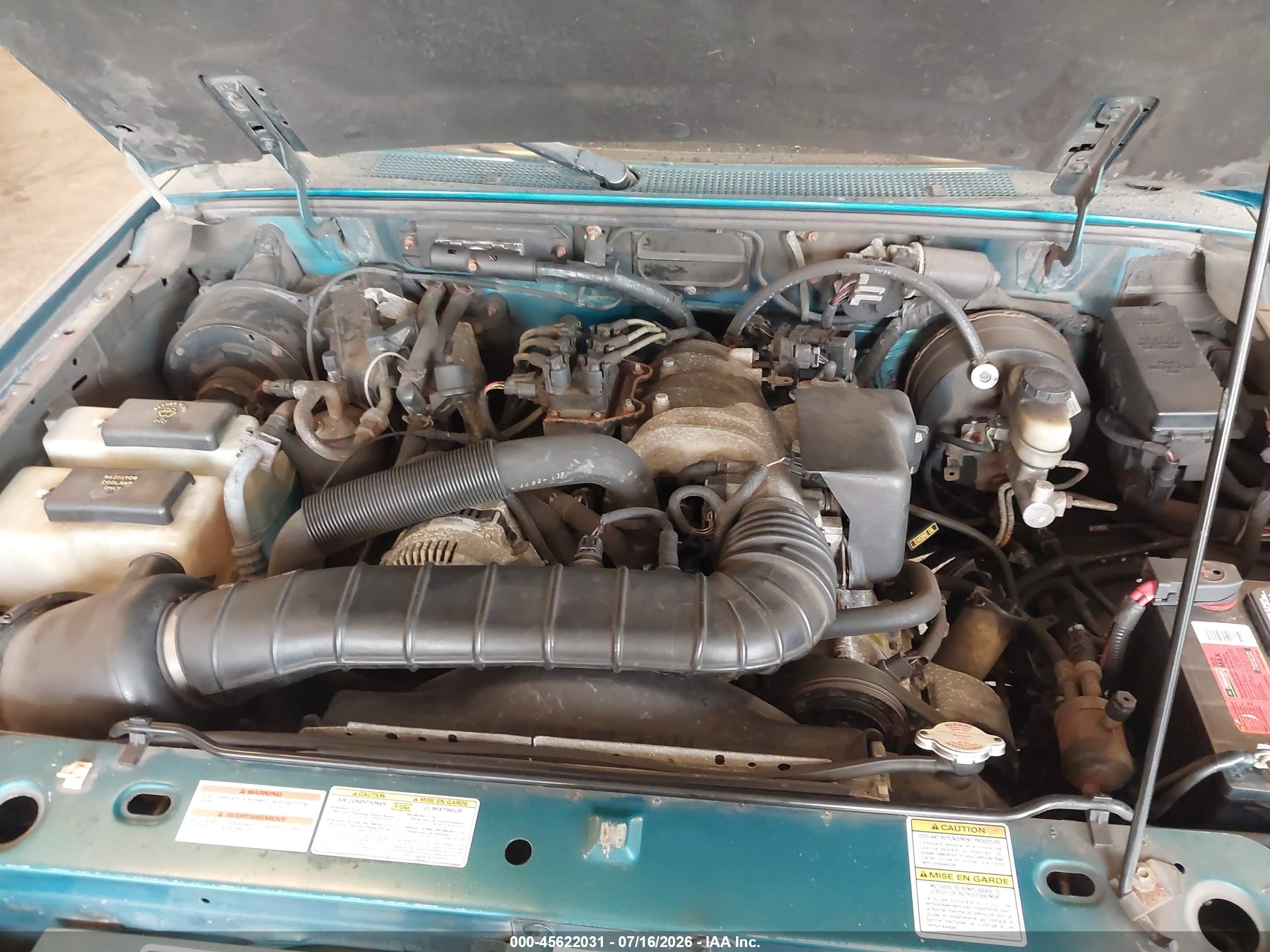 1997 Ford Ranger Splash/xl/xlt Green vin: 1FTCR14U9VPB48197