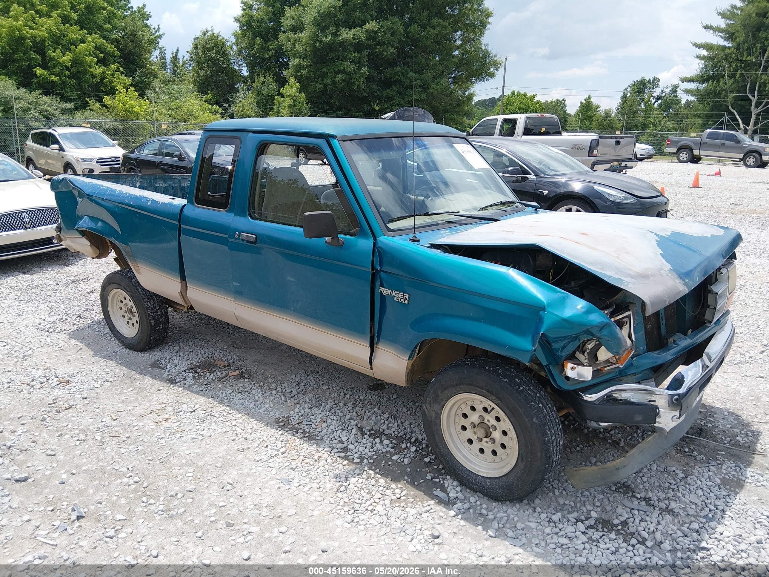 1992 Ford Ranger Super Cab Green vin: 1FTCR14UXNPA53518