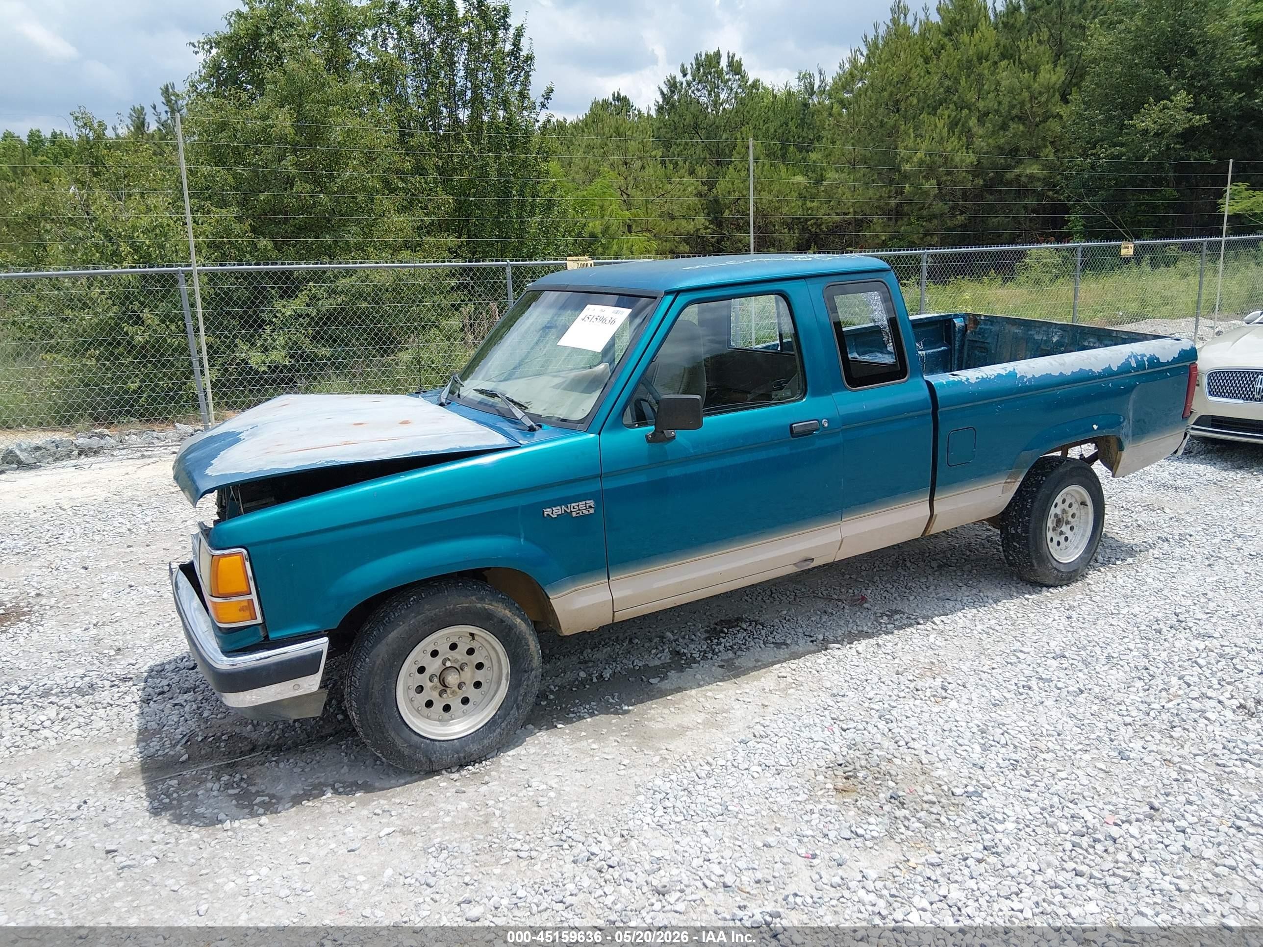 1992 Ford Ranger Super Cab Зеленый vin: 1FTCR14UXNPA53518