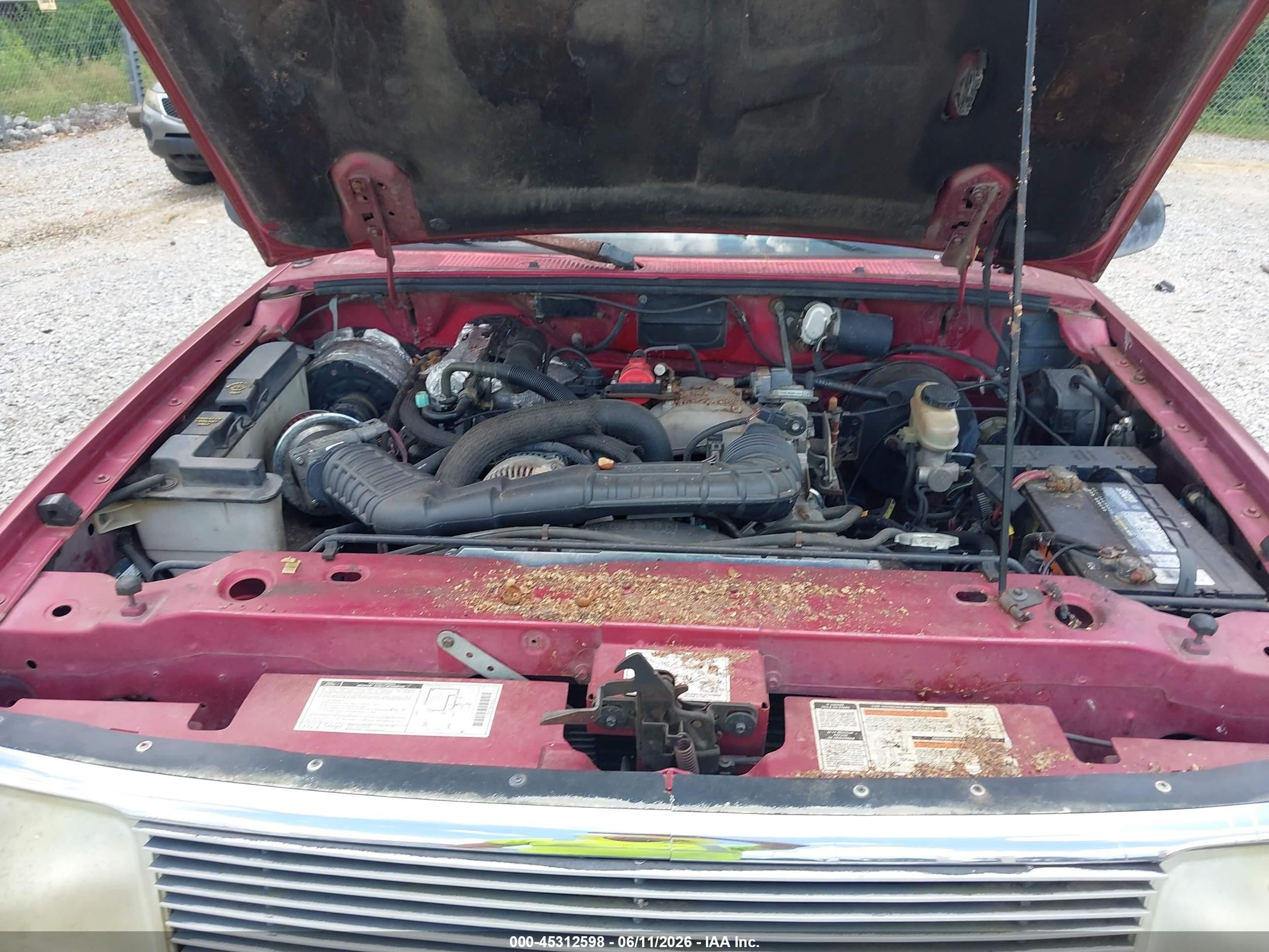 1994 Ford Ranger Super Cab Red vin: 1FTCR14UXRPC41364
