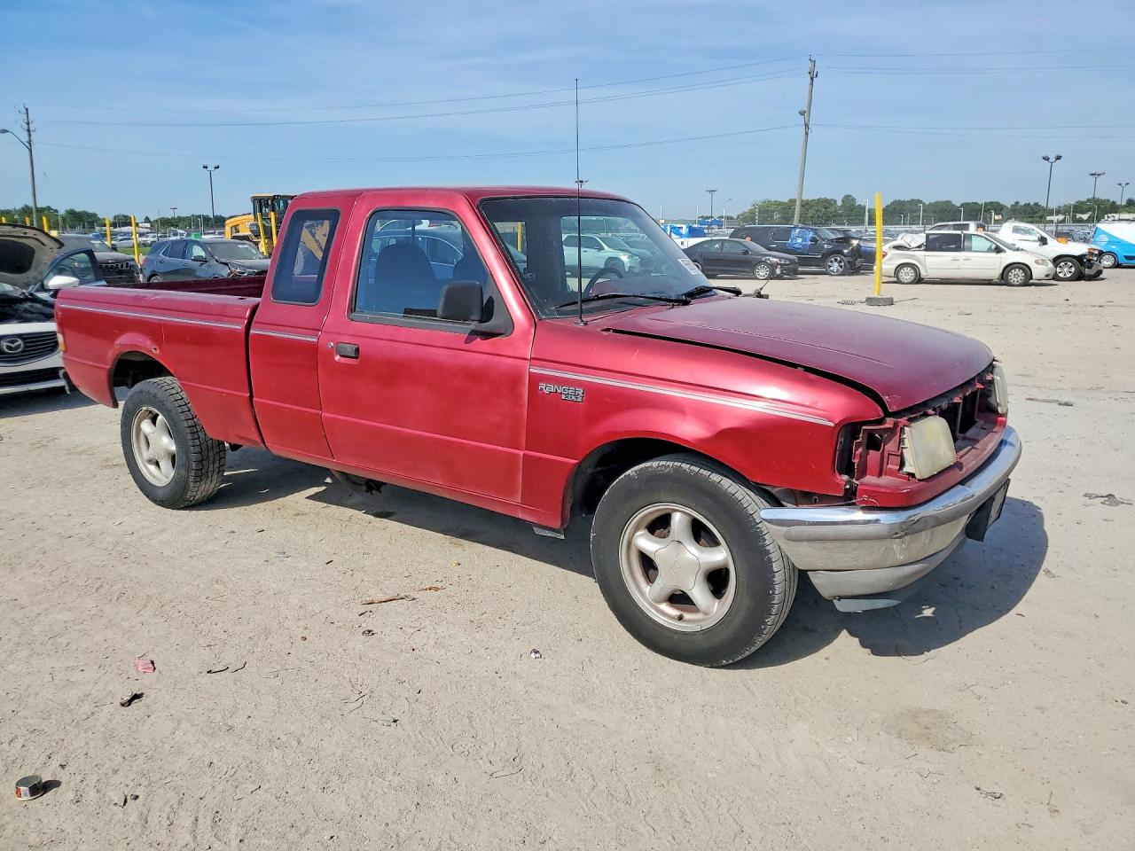 1994 Ford Ranger Super Cab Red vin: 1FTCR14X0RPA08653