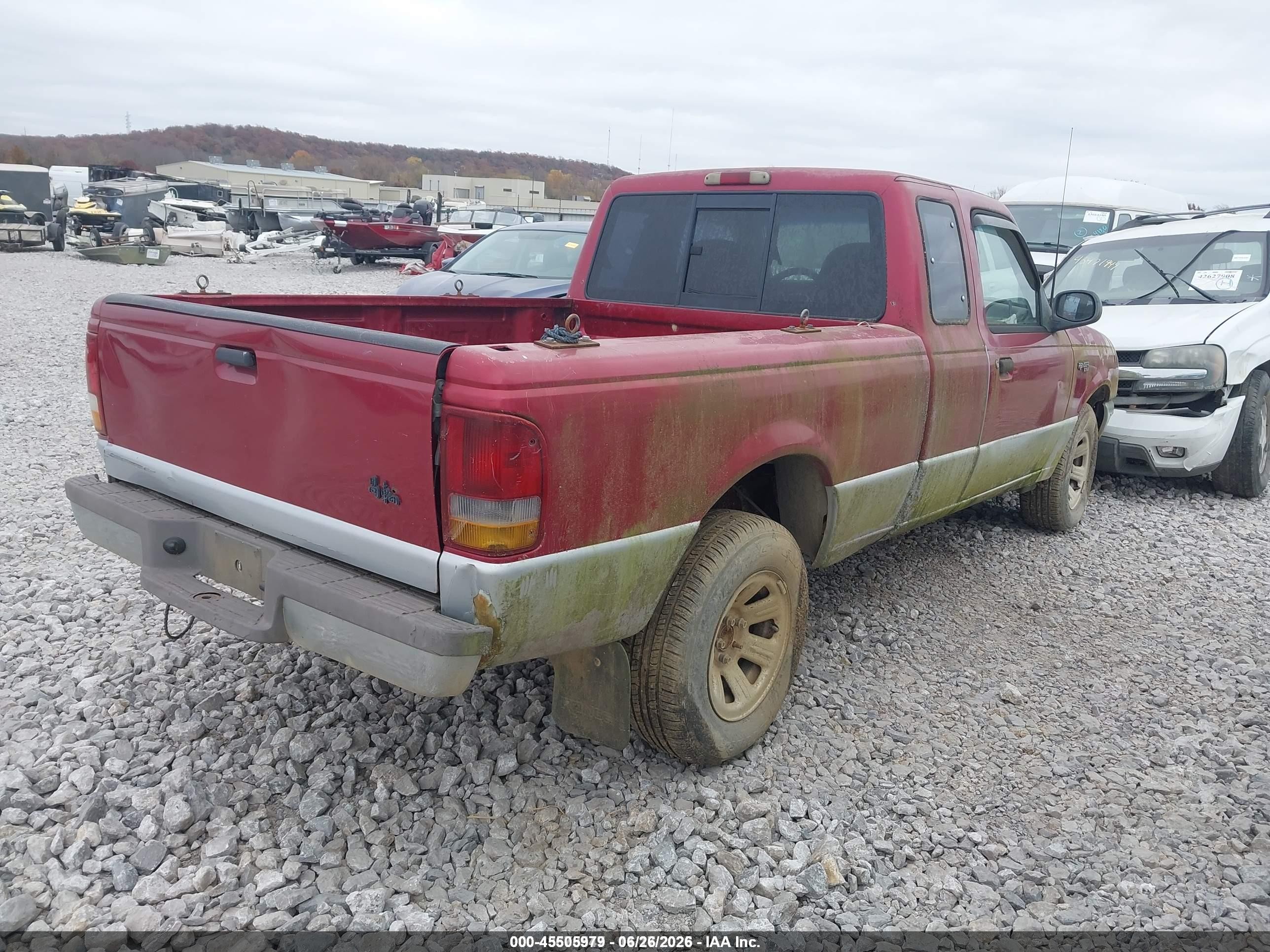 1994 Ford Ranger Super Cab Red vin: 1FTCR14X0RPA97883