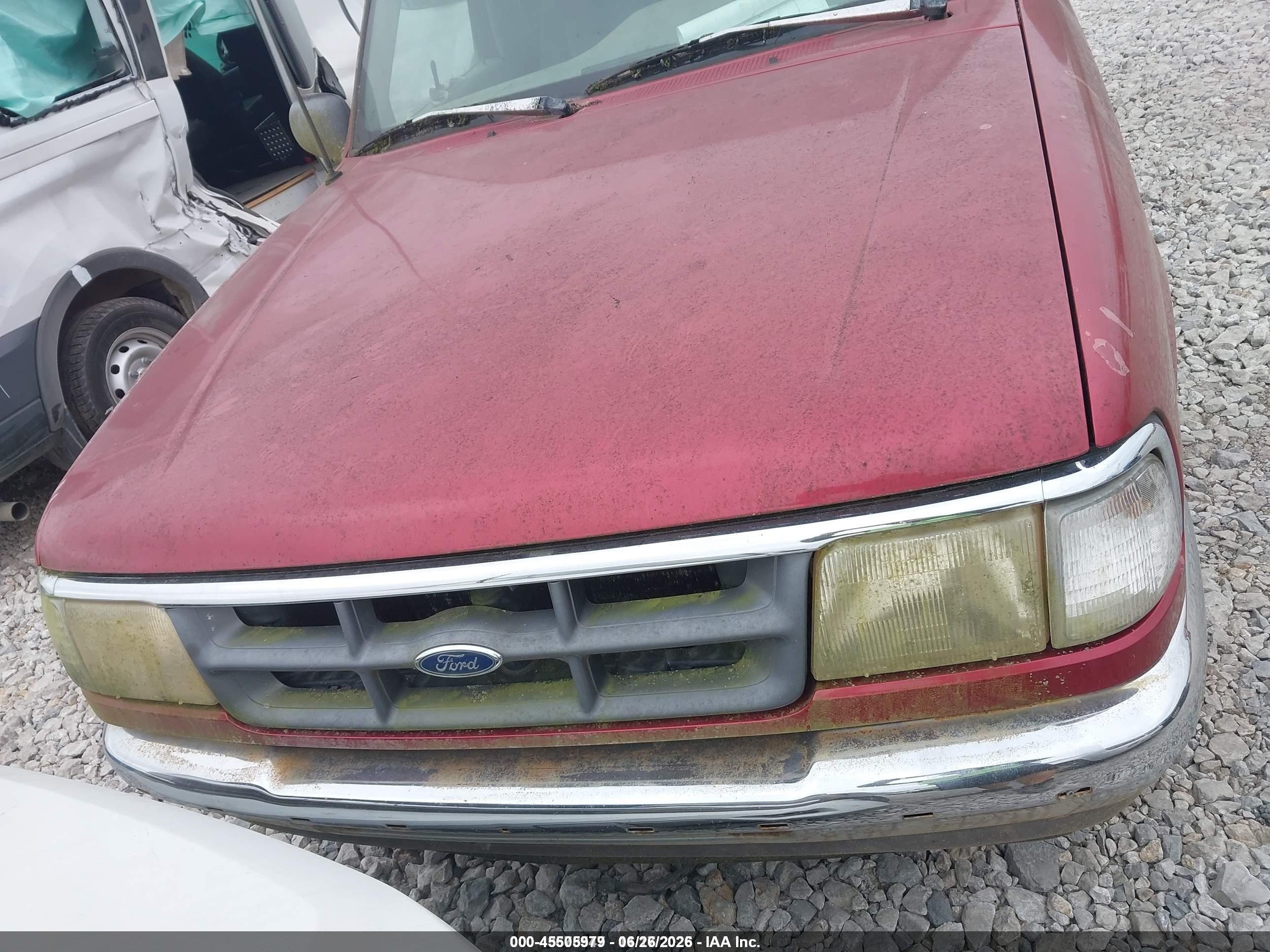 1994 Ford Ranger Super Cab Red vin: 1FTCR14X0RPA97883